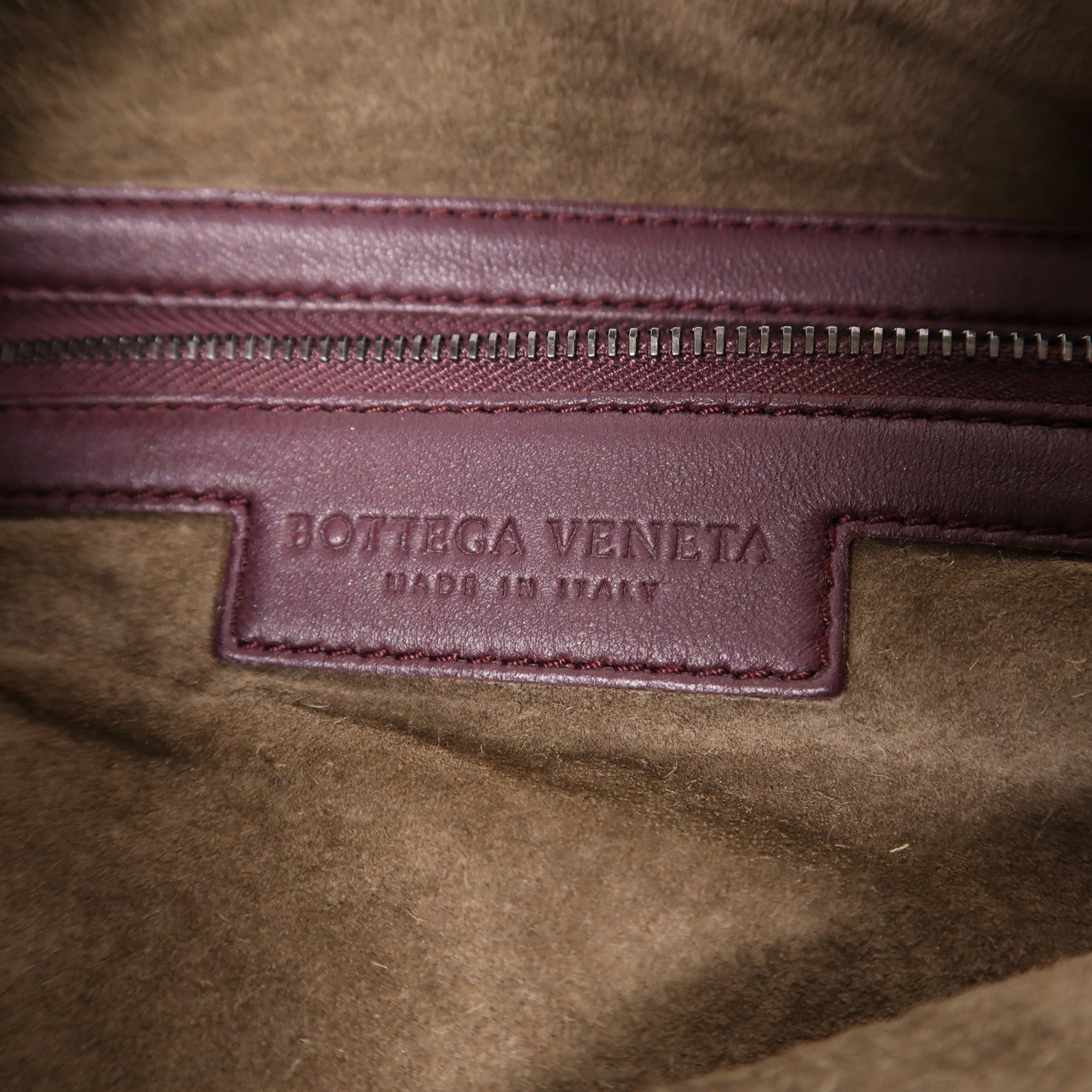 BOTTEGA VENETA 織紋皮革/天鵝絨Shoulder Bag肩背袋