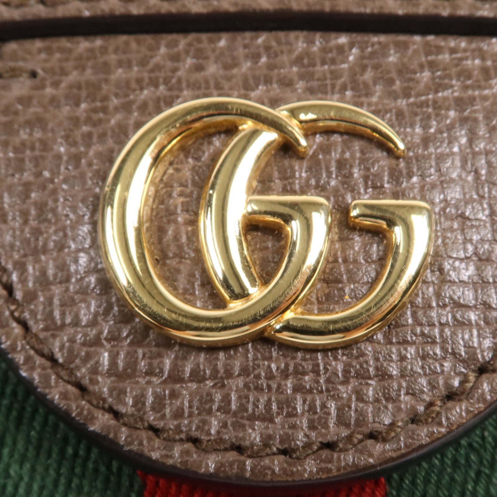 GUCCI 塗層帆布Ophidia GG金扣肩背袋