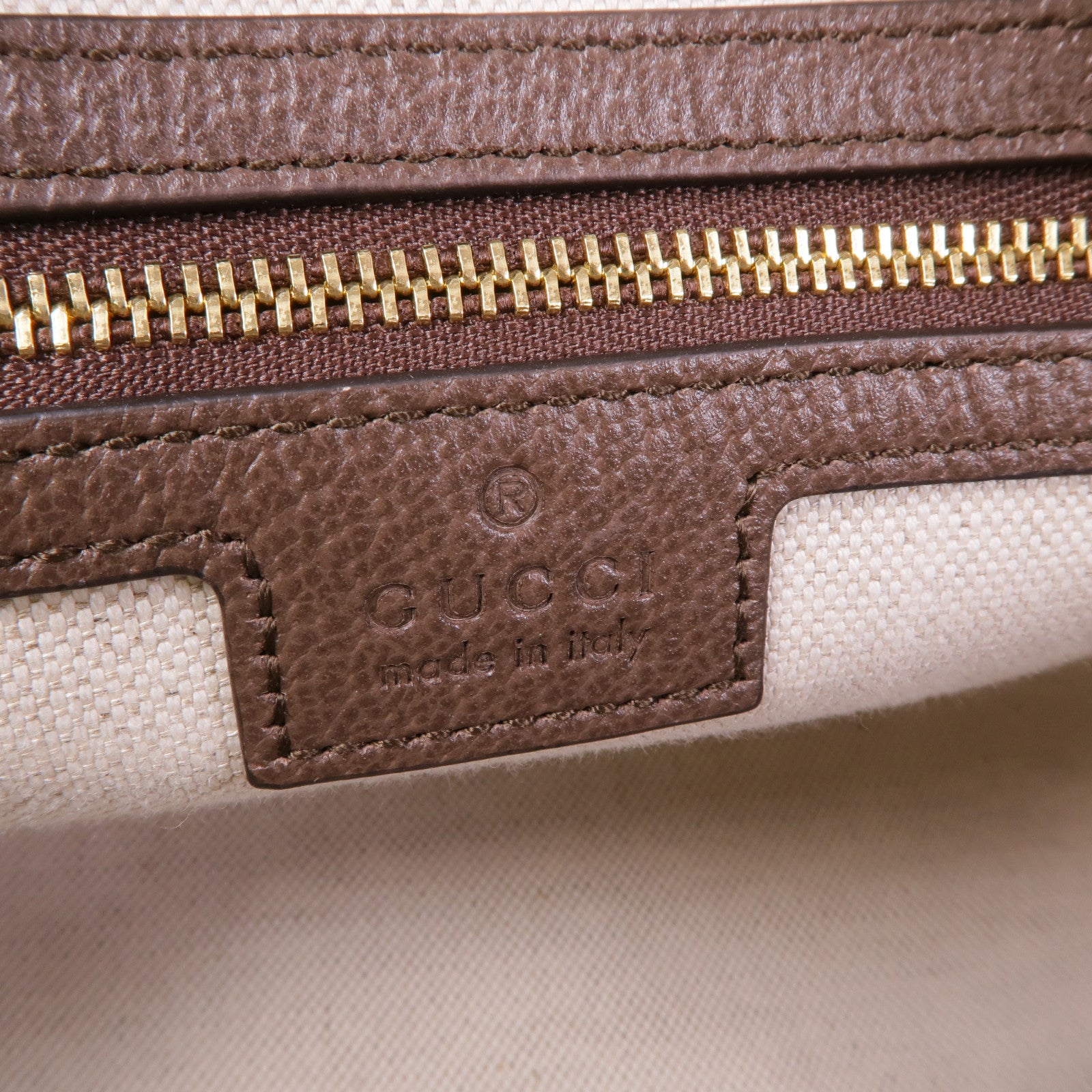 GUCCI GHW Ophidia GG 2 Way Shoulder Bag 772061 Coated Canvas Brown
