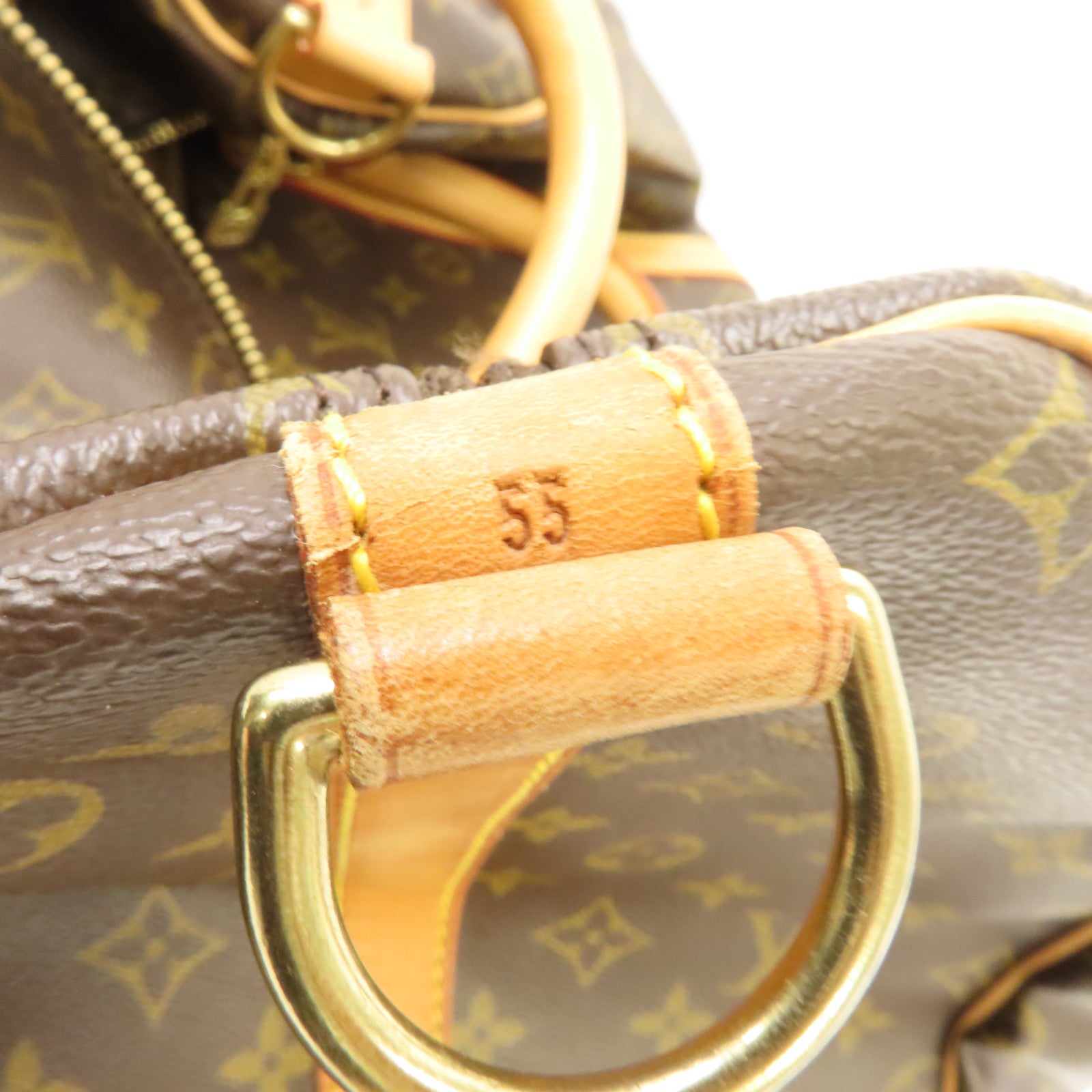 LOUIS VUITTON Monogram Keepall 50金扣波士頓包啡色