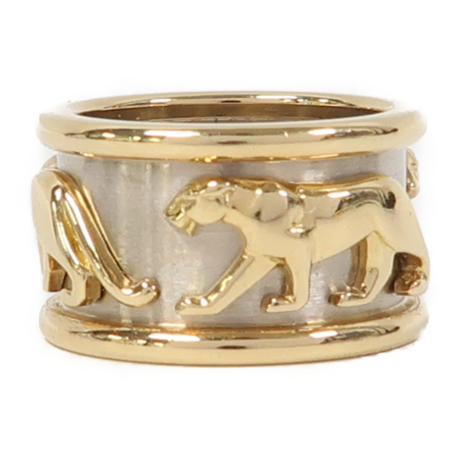 CARTIER 18K黃金Mahango Panther Ring戒指Cartier#50/US#5