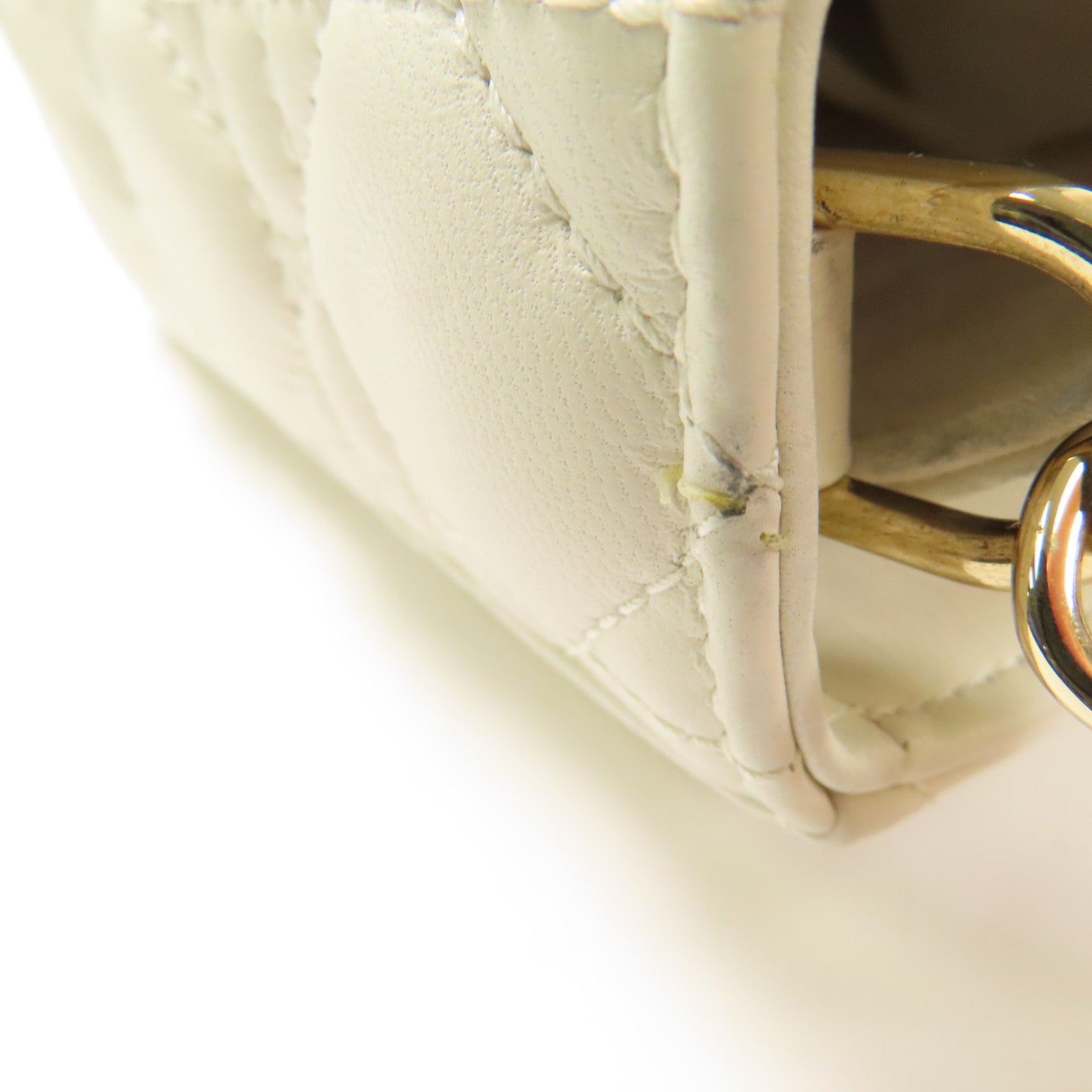 Dior 山羊皮皮革Lady D Joy金扣手挽肩背兩用袋