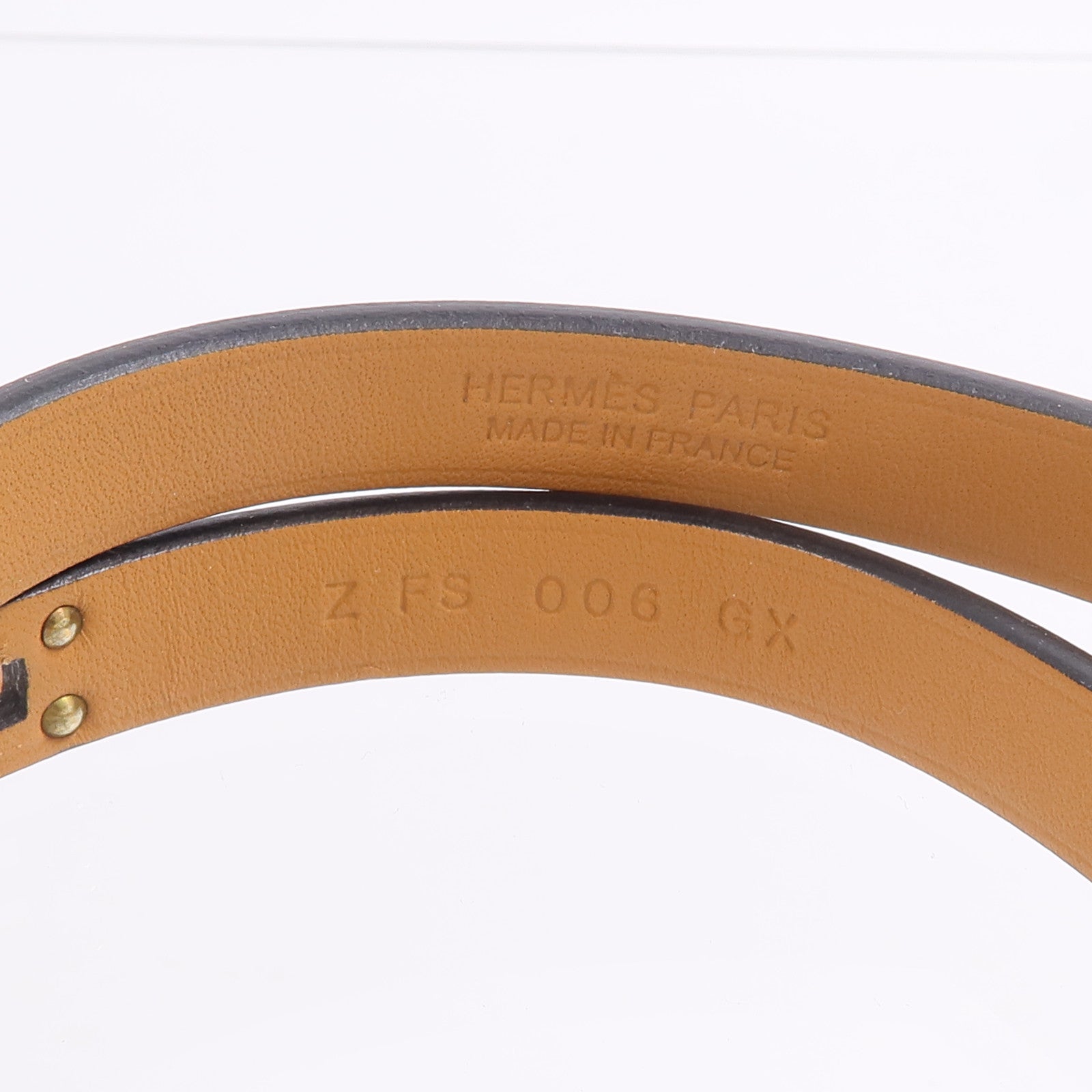 HERMES Swift皮革Mini Kelly Double Tour Bracelet手帶Noir