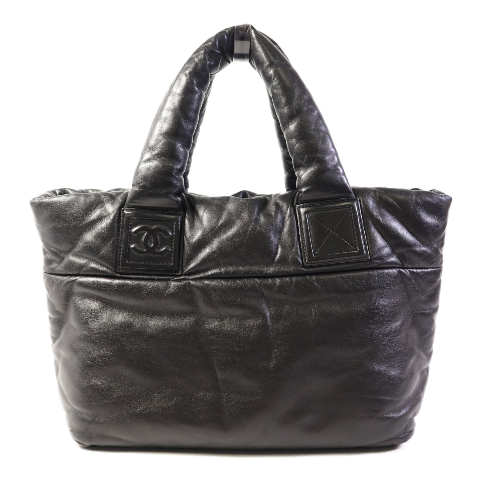 CHANEL 尼龍Coco Cocoon銀扣手挽袋