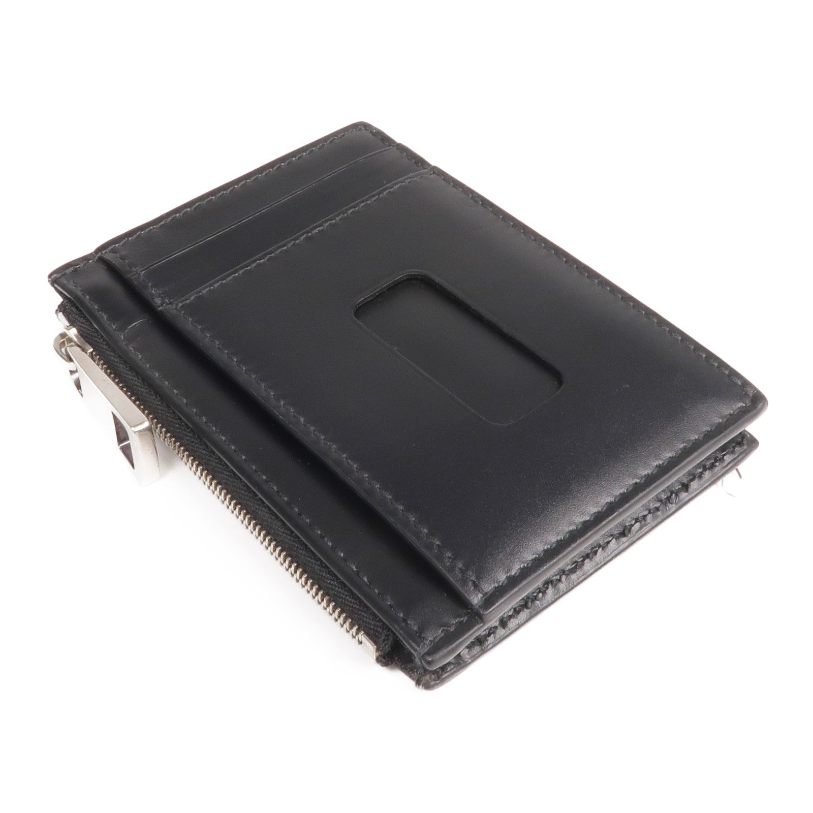GUCCI 牛皮皮革Card Case銀扣卡片套/零錢包