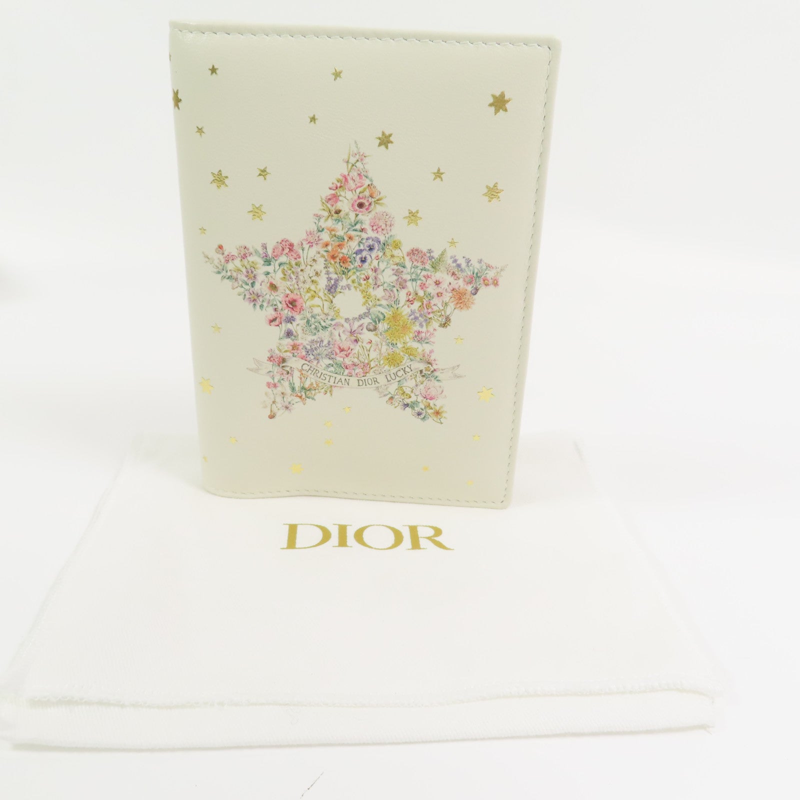 Dior 牛皮皮革Lucky Dahlia Passport Case護照套