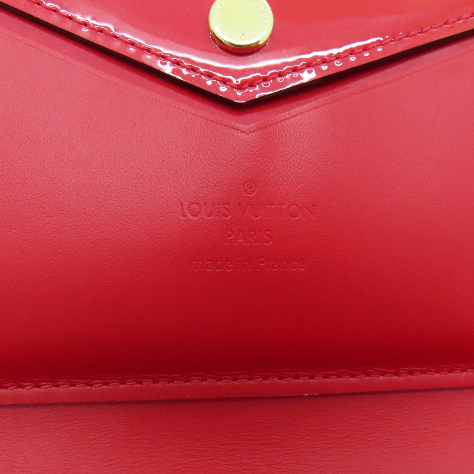 LOUIS VUITTON 【激減優惠】Vernis Daily Organizer Wallet金扣長錢包紅色
