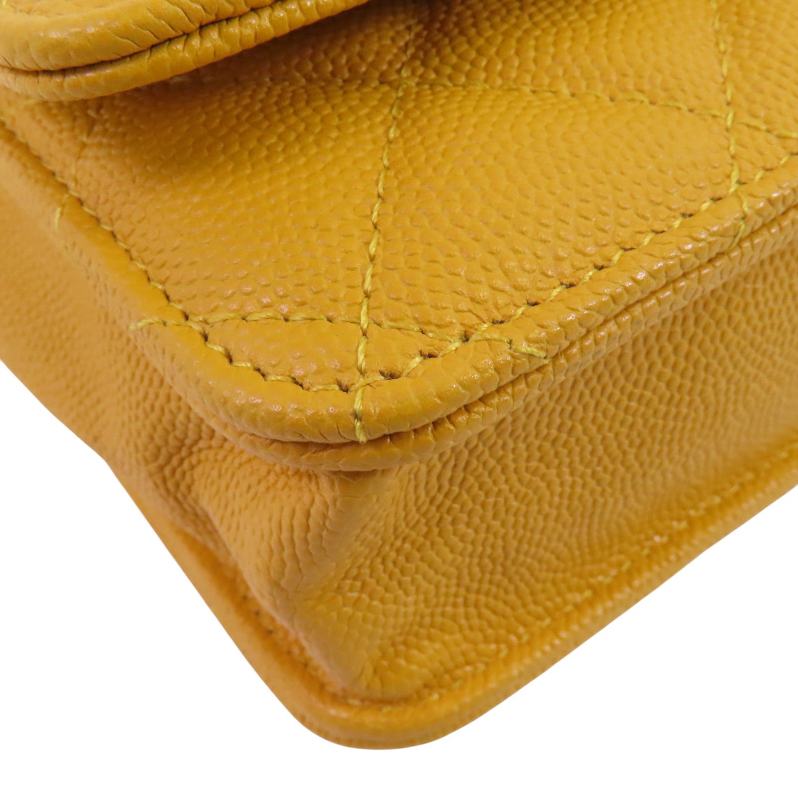 CHANEL 牛皮皮革Chanel WOC Wallet On Chain金扣鏈帶肩背袋