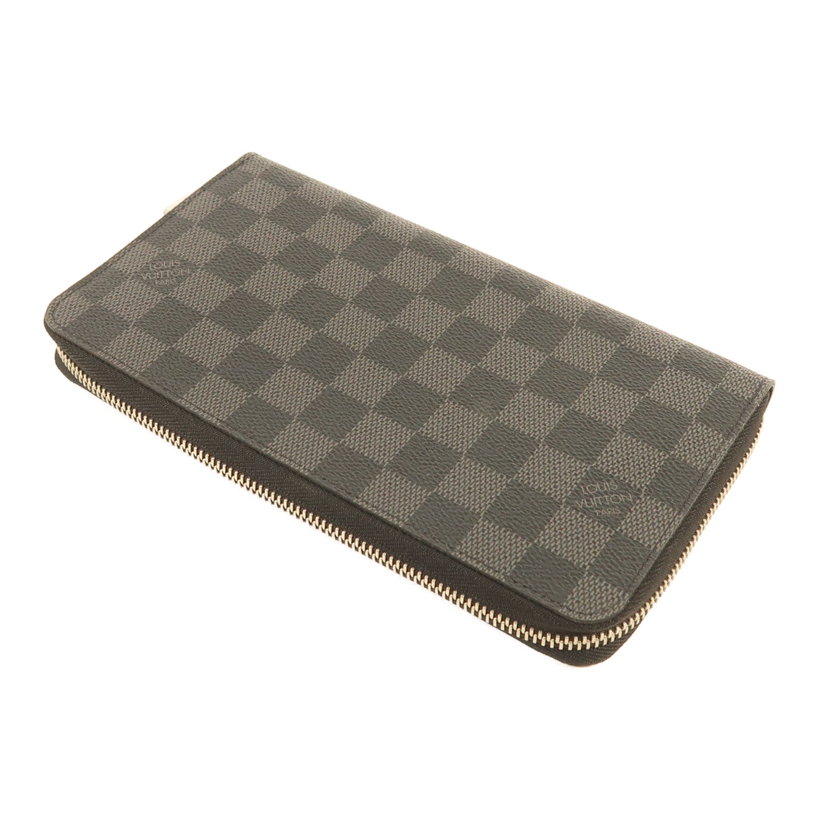LOUIS VUITTON Damier Graphite Zippy Organizer銀扣長錢包