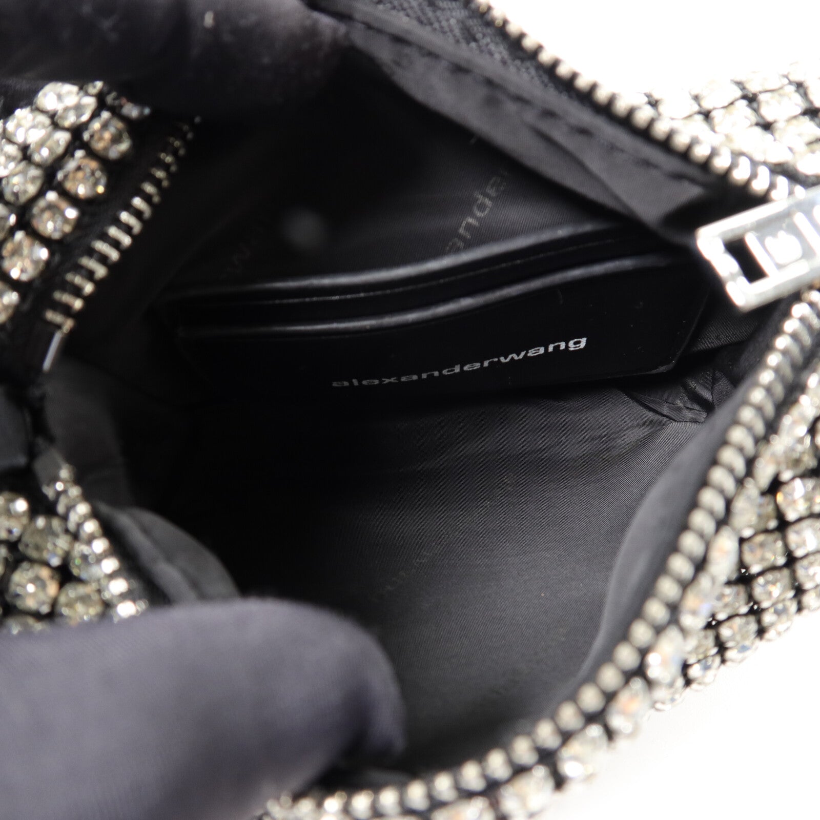 Alexander Wang Polyester Heiress Crystal Bag手挽袋