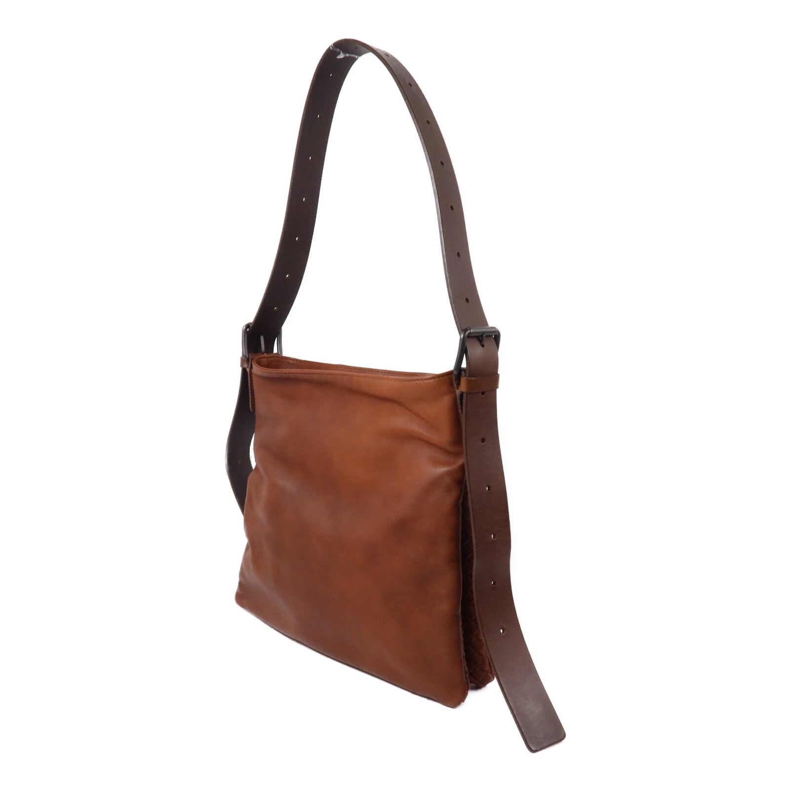 BOTTEGA VENETA 羊皮皮革Messenger Bag肩背袋