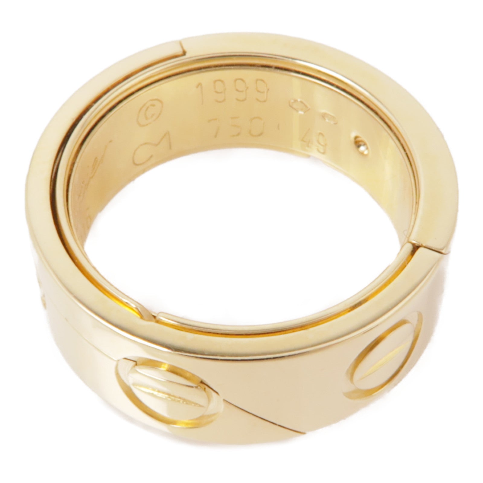 CARTIER 18K黃金Astro Love Ring戒指Cartier#49/US#4.75