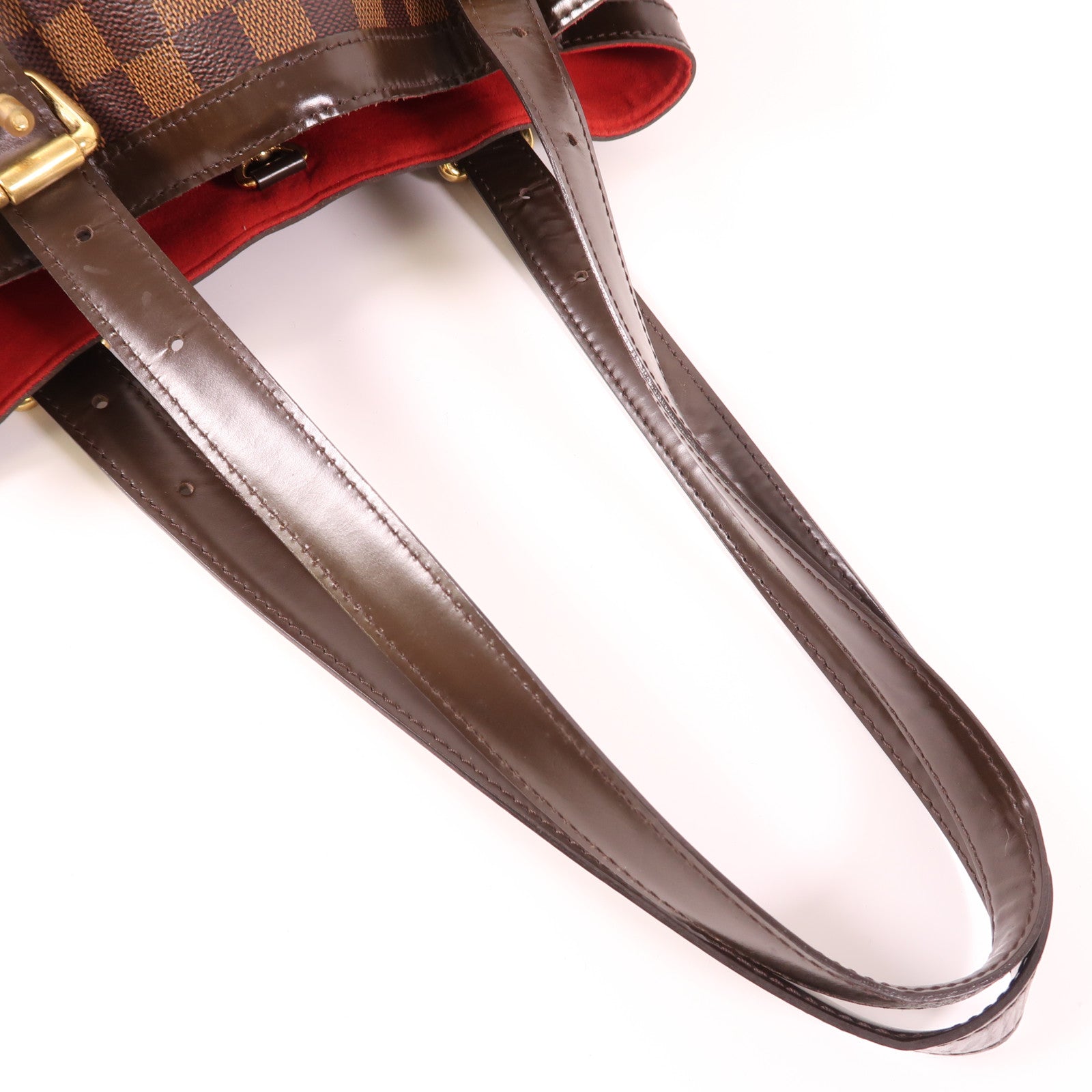 LOUIS VUITTON Damier Hampstead MM金扣肩背袋/手挽袋