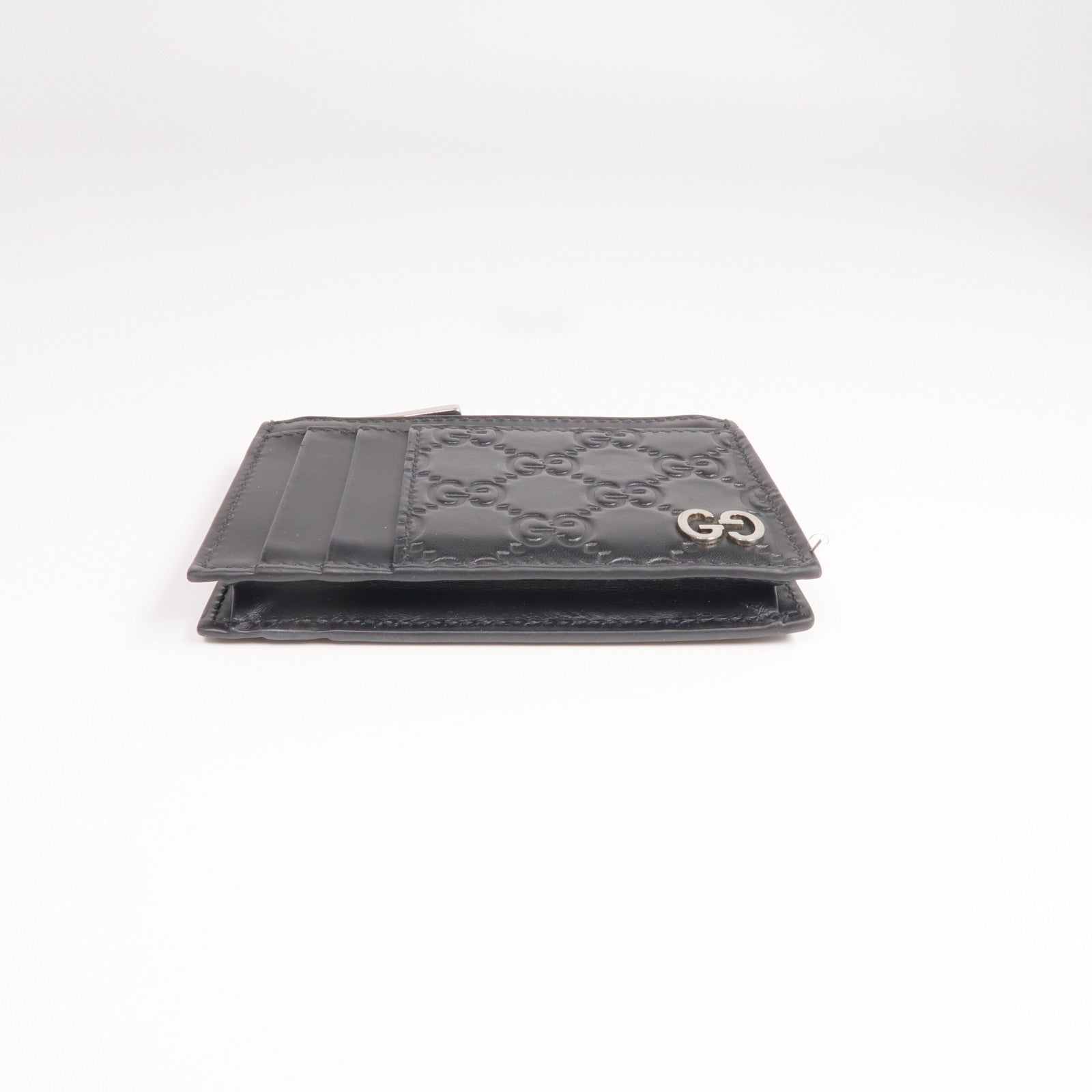 GUCCI 牛皮皮革Card Case銀扣卡片套/零錢包