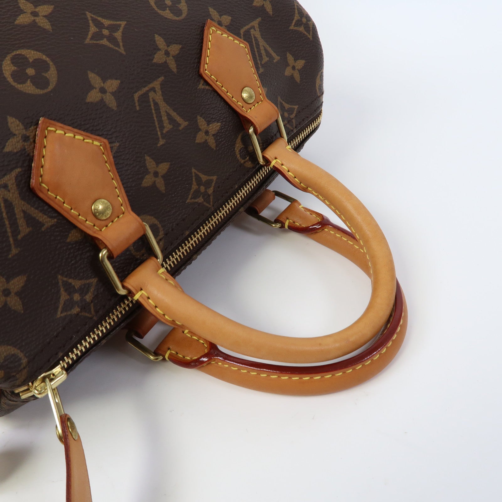 LOUIS VUITTON Monogram Speedy 25金扣手挽袋啡色