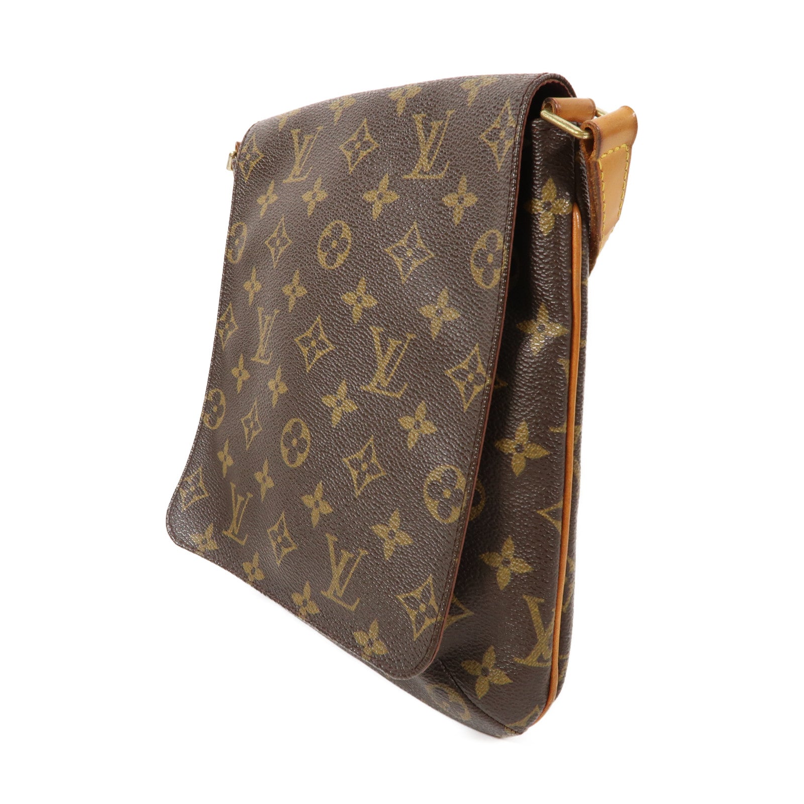 LOUIS VUITTON 【激減優惠】Monogram Musette金扣肩背袋啡色