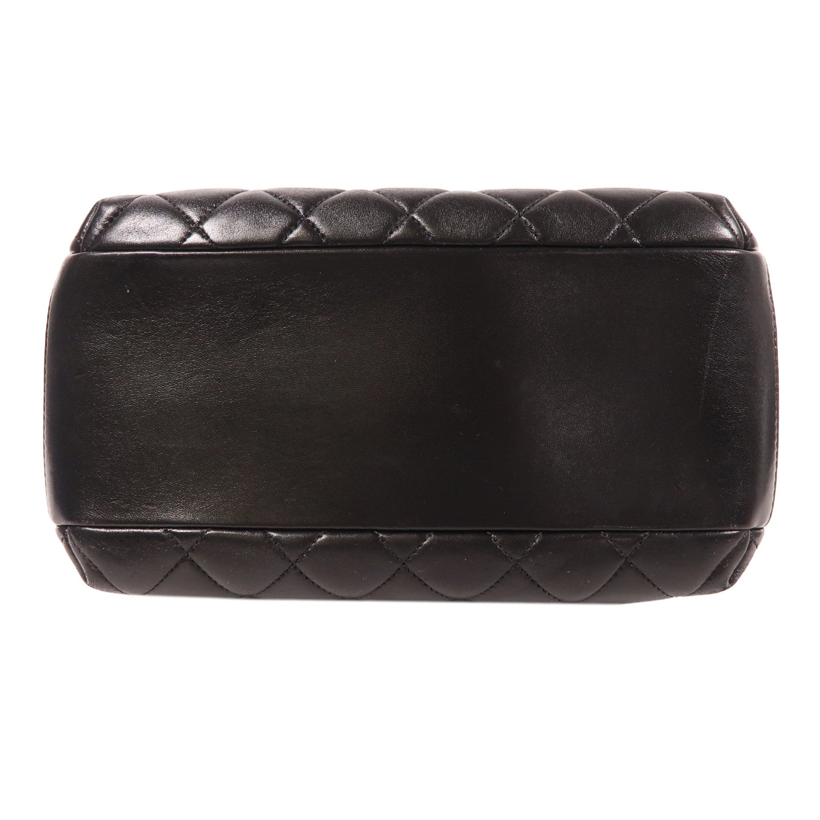 CHANEL 羊皮皮革Trendy CC Bowling金扣鏈帶肩背袋黑色