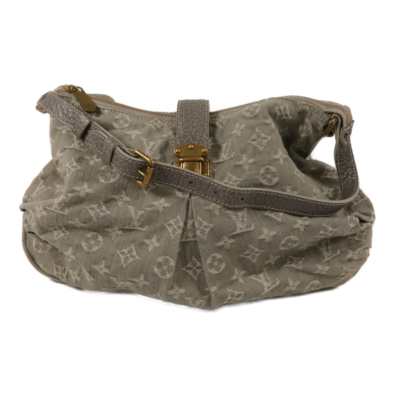 LOUIS VUITTON Mono-Denim Slightly肩背袋
