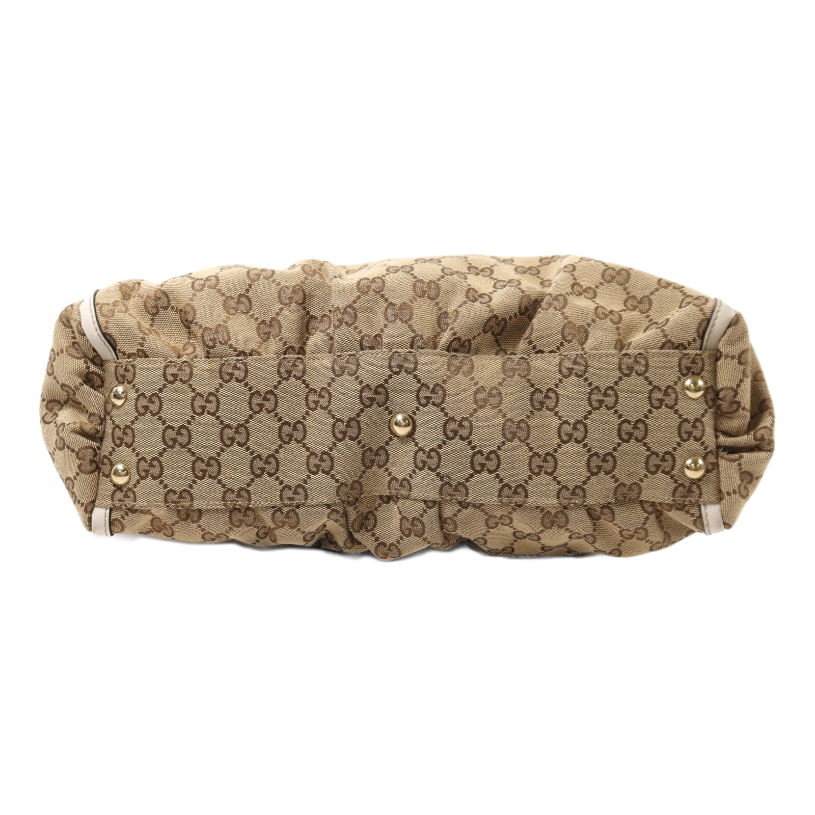 GUCCI 帆布Shoulder Bag金扣肩背袋