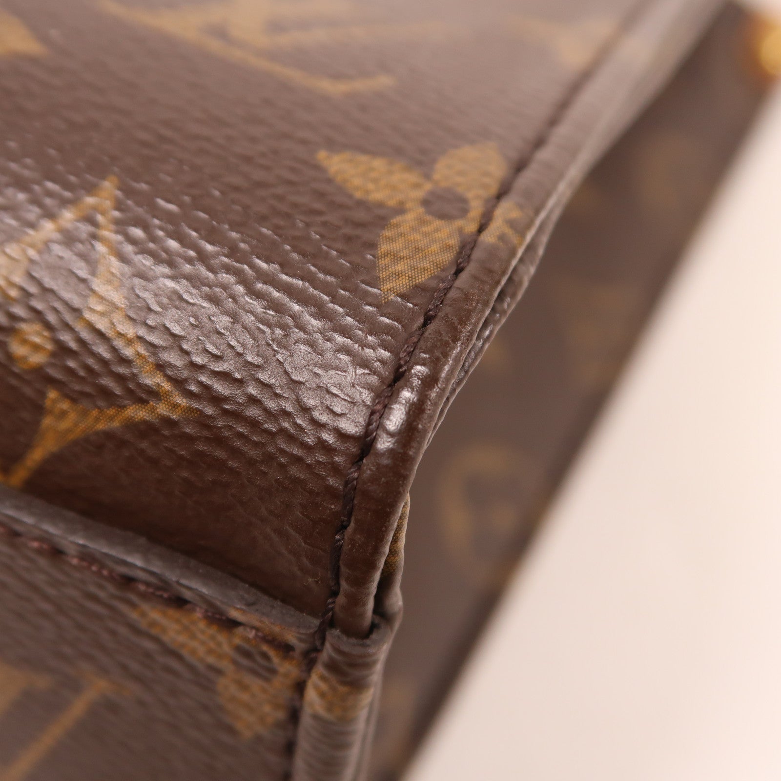 LOUIS VUITTON Monogram Sac Plat BB金扣手挽肩背兩用袋