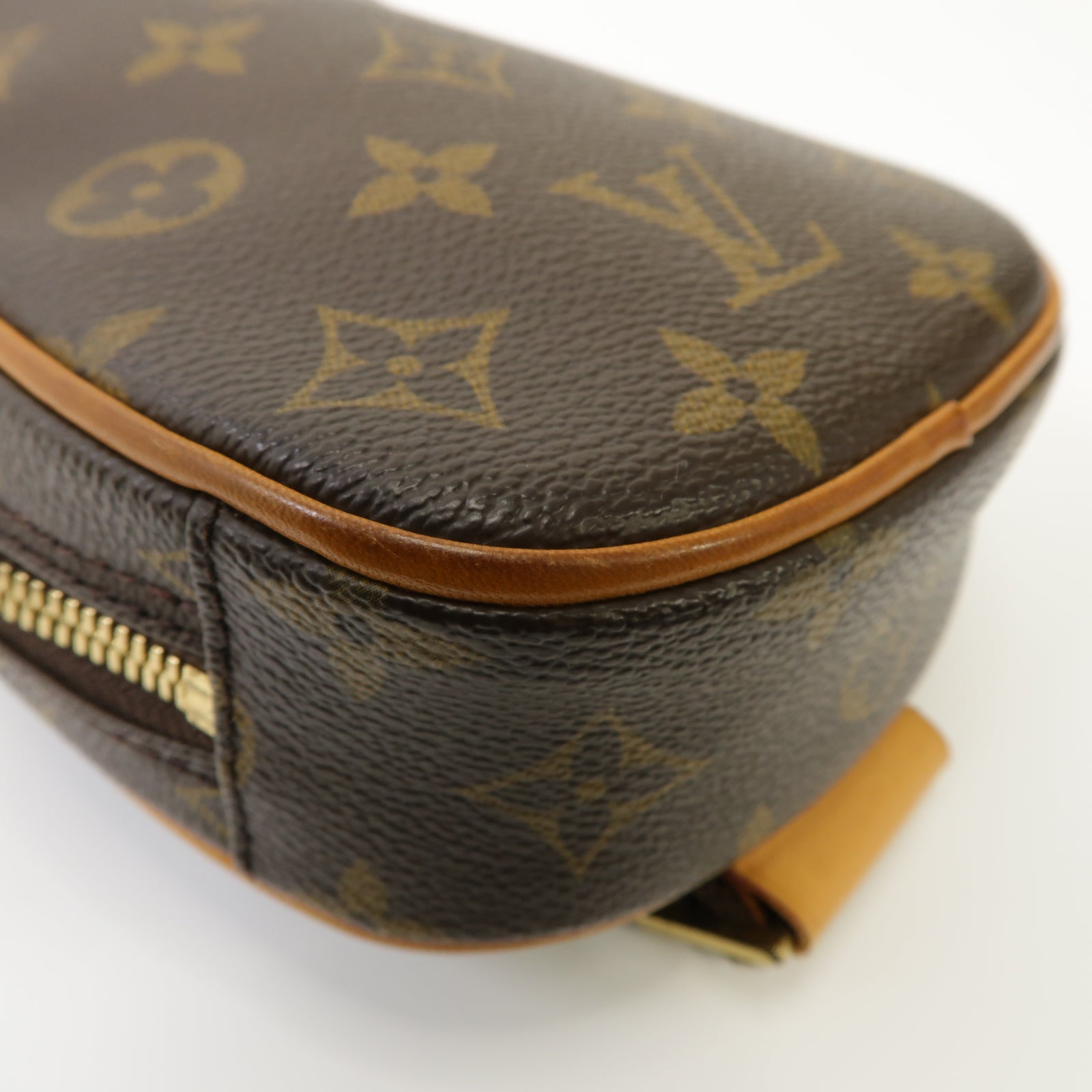 LOUIS VUITTON Monogram Pochette Gange Waist Bag金扣腰包啡色