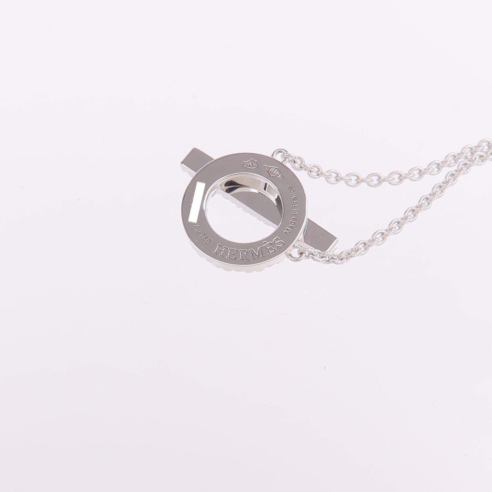 HERMES 【激減優惠】18K白金Finesse Pendant鑽石項鍊