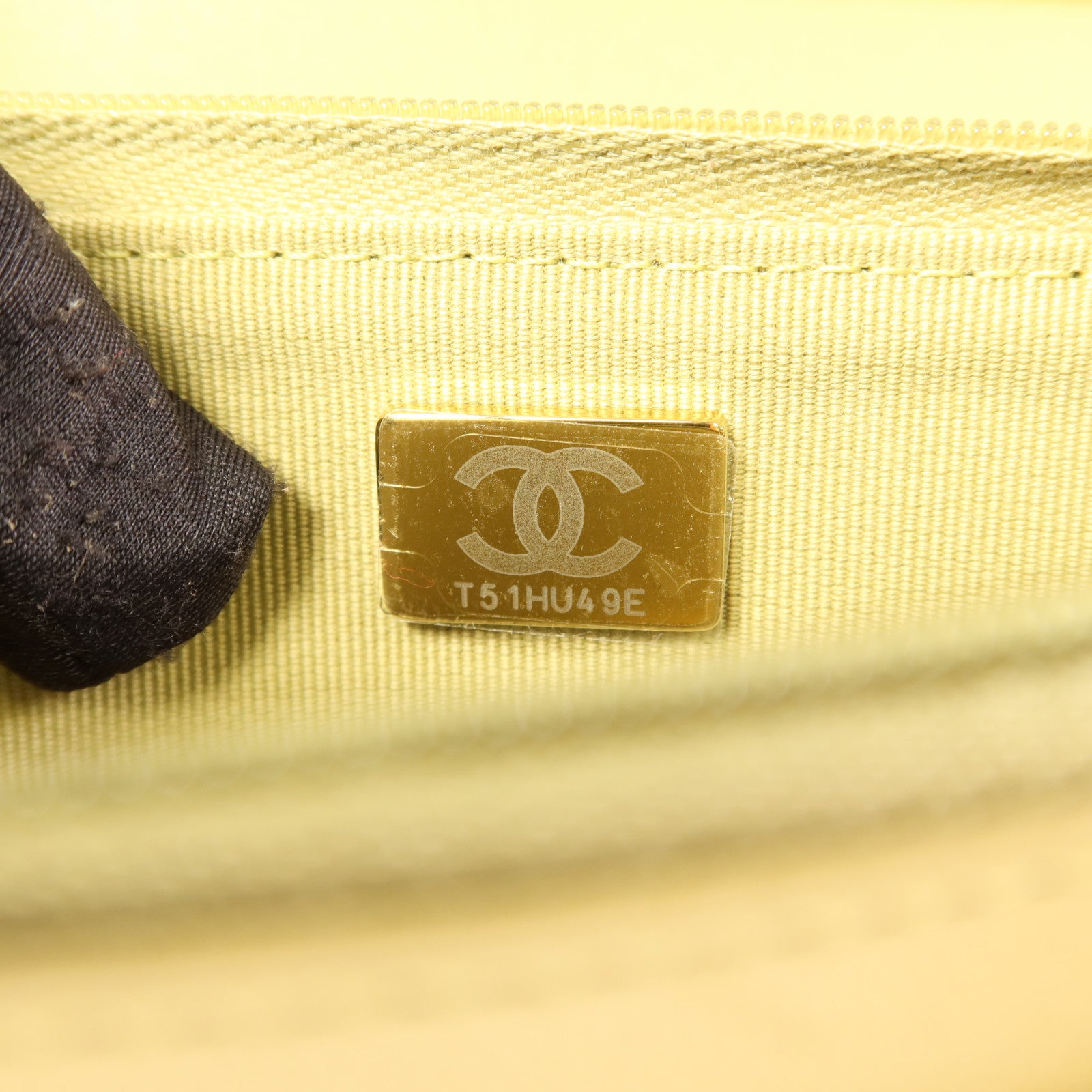 CHANEL 羊皮皮革Wallet On Chain WOC金扣鏈帶肩背袋