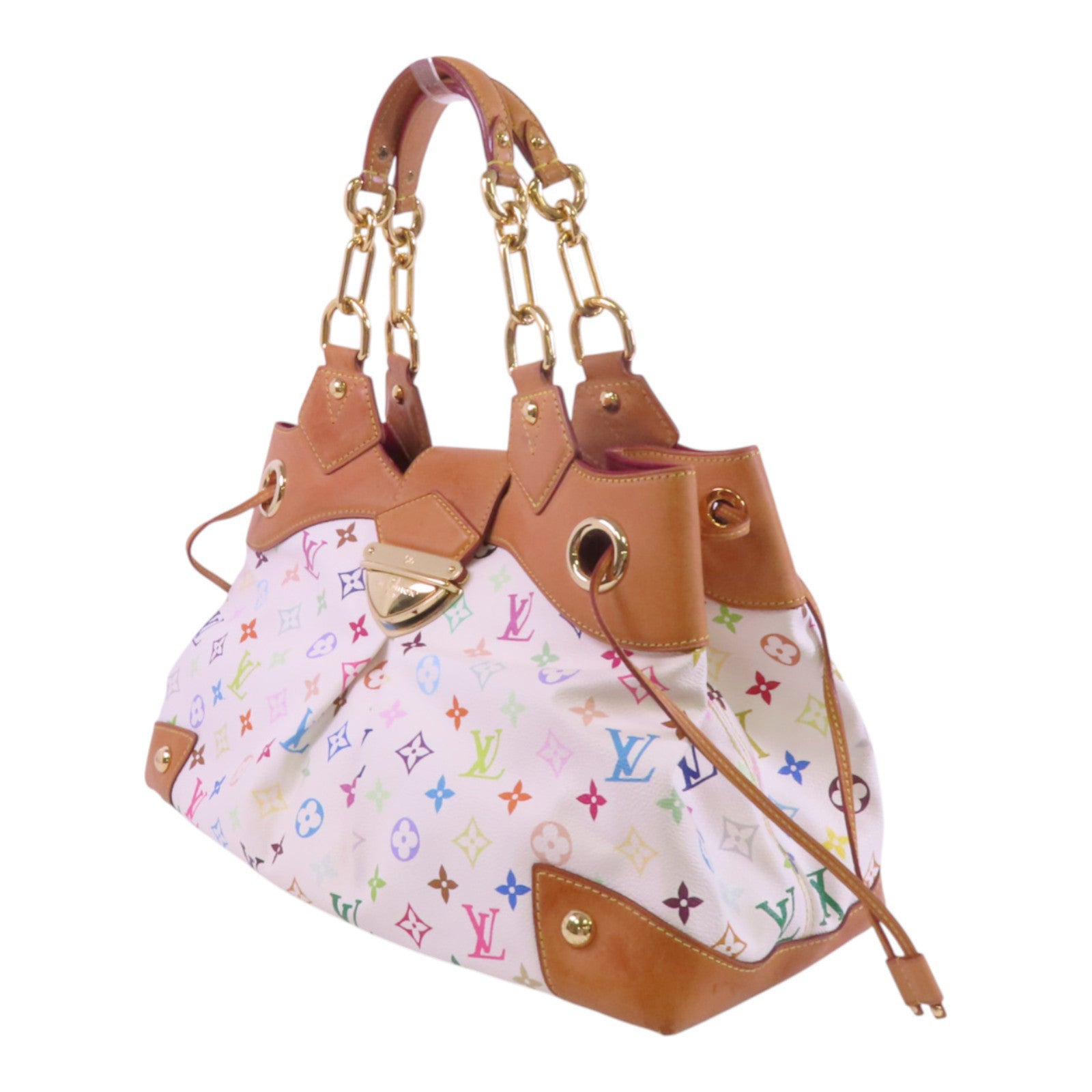 LOUIS VUITTON Monogram Multicolore Ursula金扣肩背袋