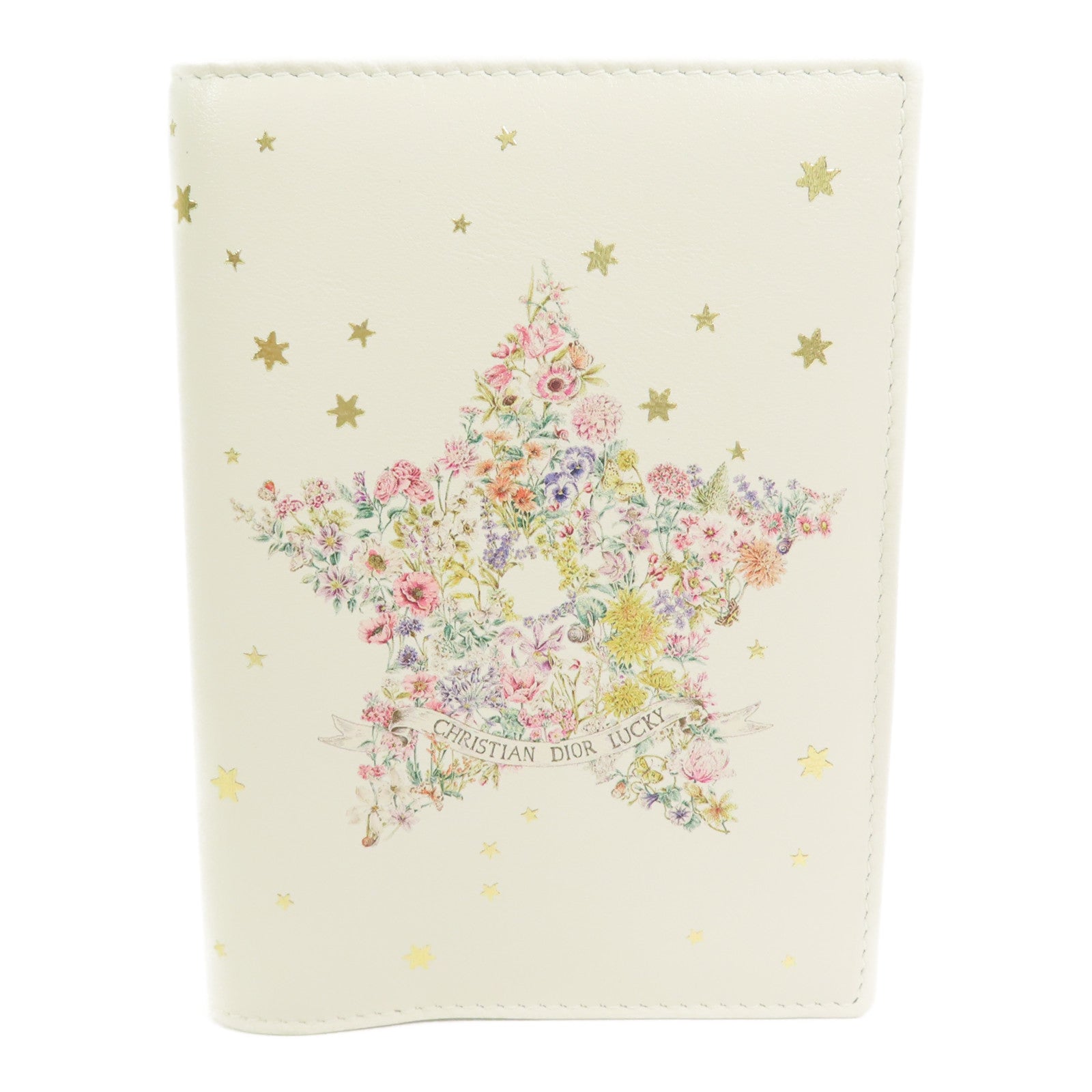 Dior 牛皮皮革Lucky Dahlia Passport Case護照套