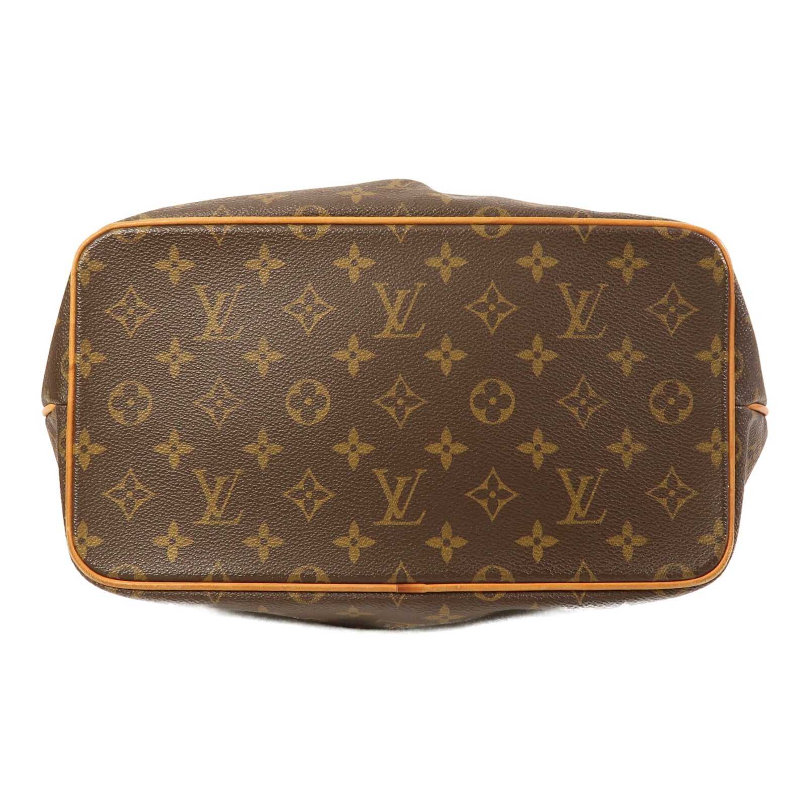 LOUIS VUITTON Monogram Palermo PM金扣手挽肩背兩用袋棕色