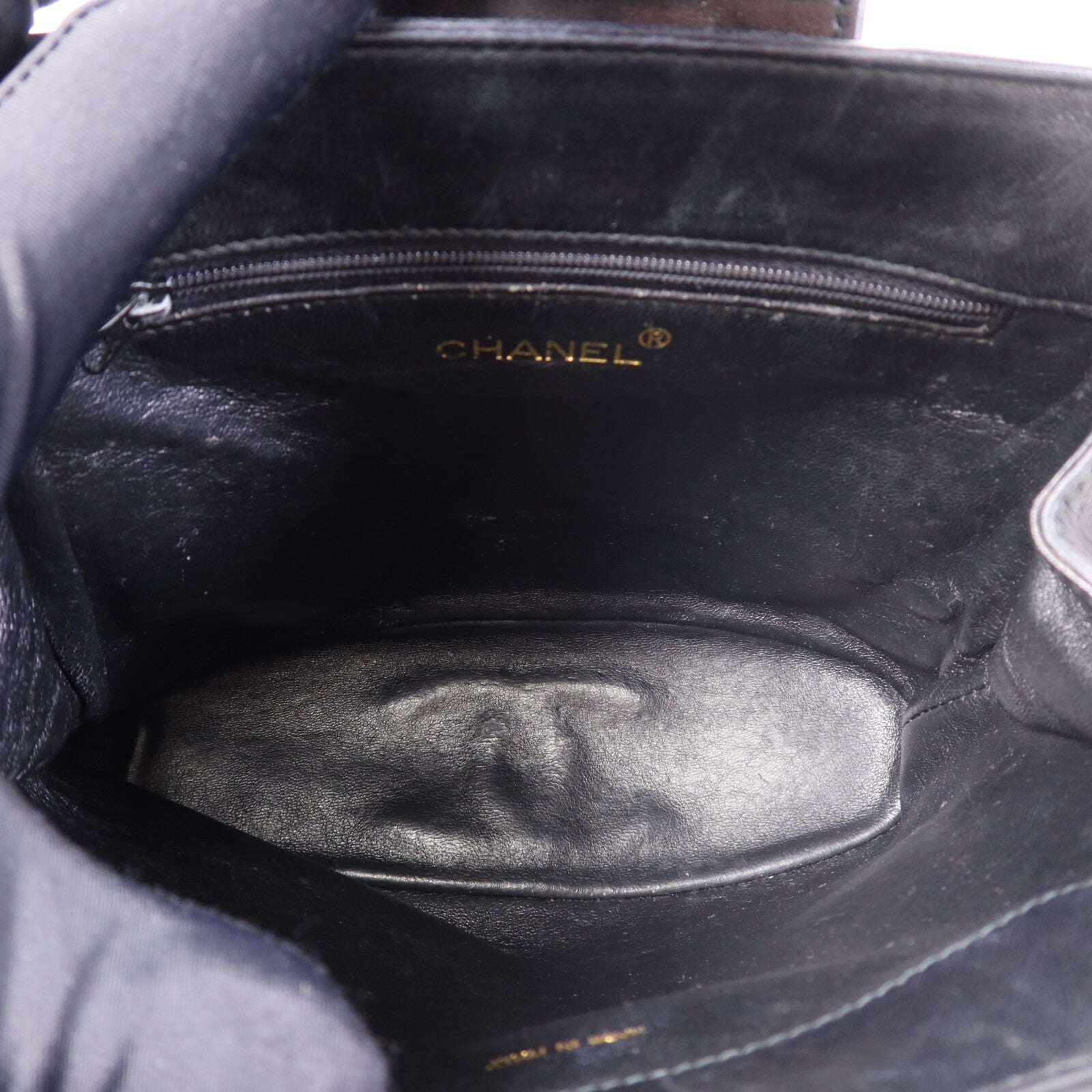 CHANEL 羊皮皮革Shoulder Bag金扣鏈帶肩背袋