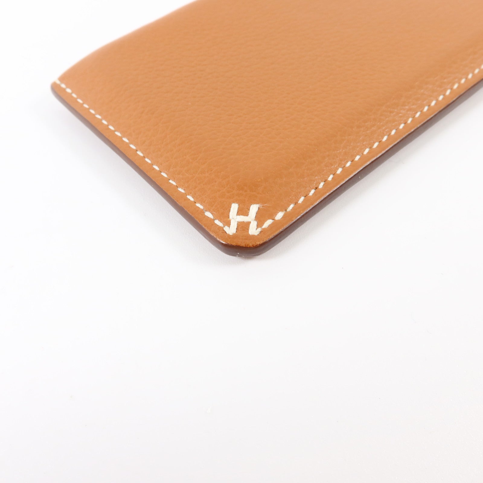 HERMES Evercolor皮革H Sellier Card Holder卡片套Gold