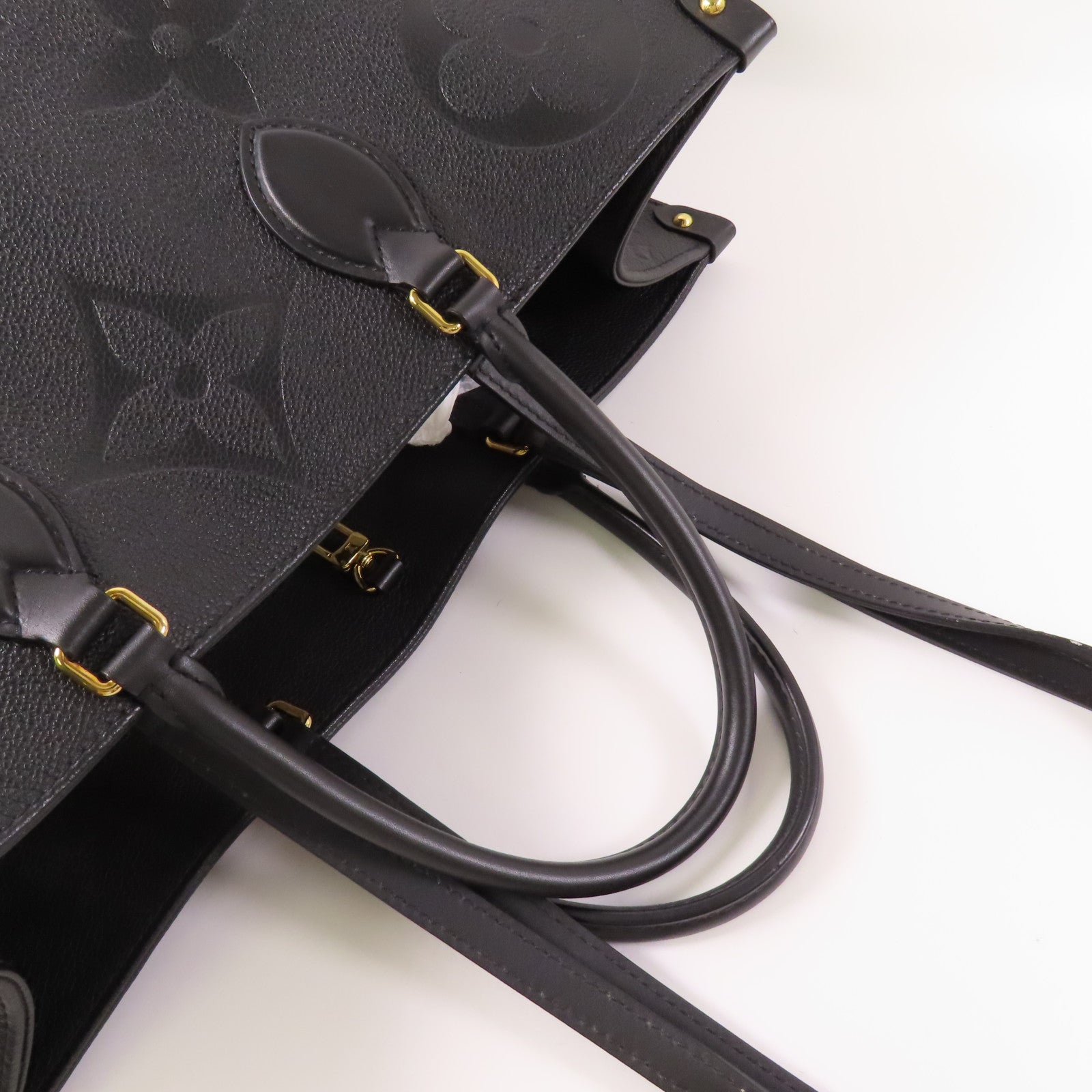 LOUIS VUITTON 【激減優惠】Monogram Empreinte On The Go GM金扣手挽肩背兩用袋