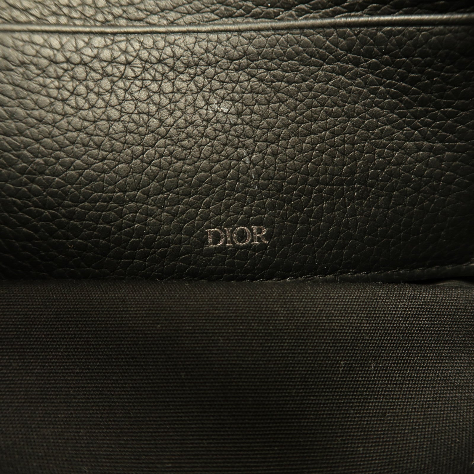 Dior 帆布Shoulder Bag銀扣肩背袋黑色