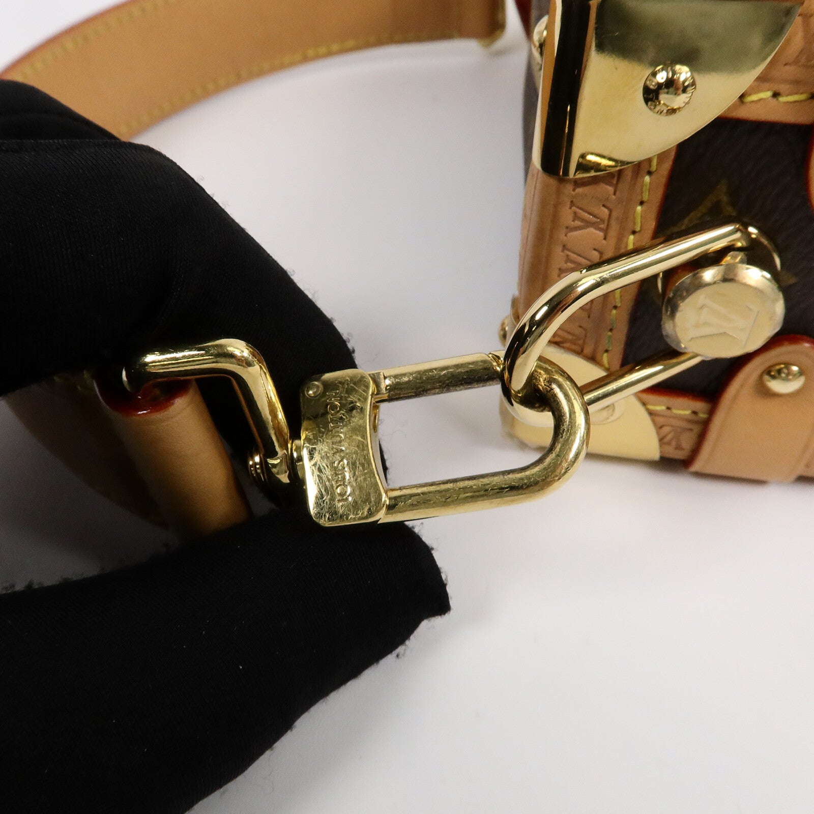 LOUIS VUITTON Monogram Side Trunk PM手挽肩背兩用袋