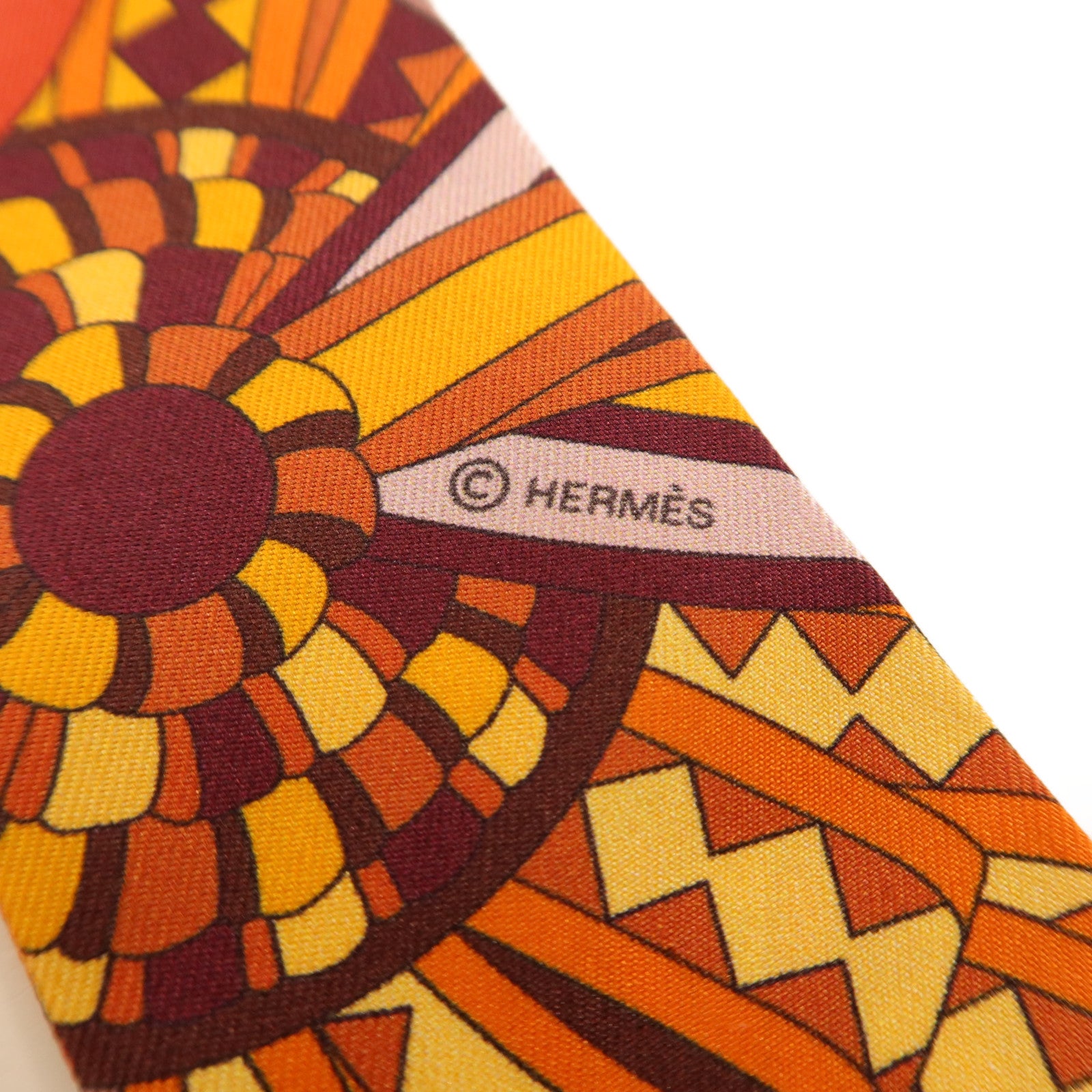 HERMES 絲質Twilly絲巾
