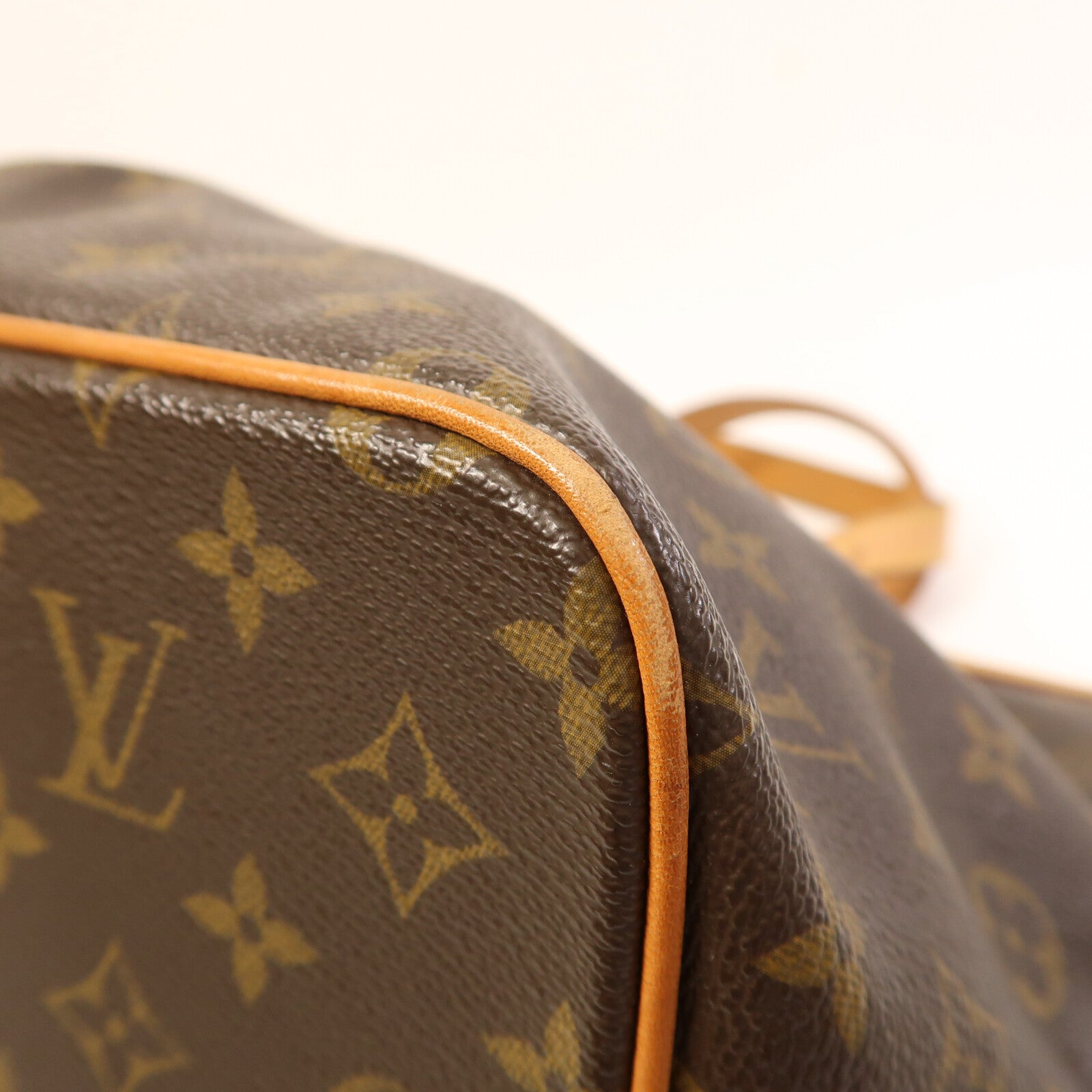 LOUIS VUITTON Monogram Palermo PM金扣手挽肩背兩用袋棕色