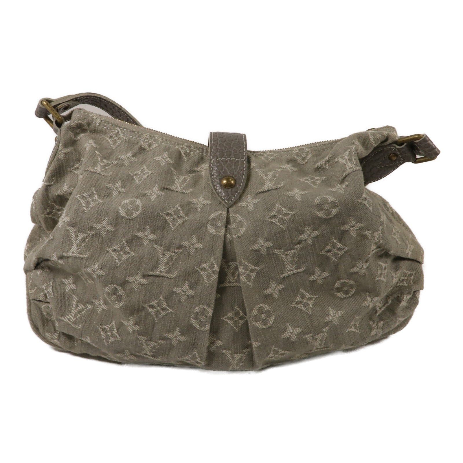 LOUIS VUITTON Mono-Denim Slightly肩背袋