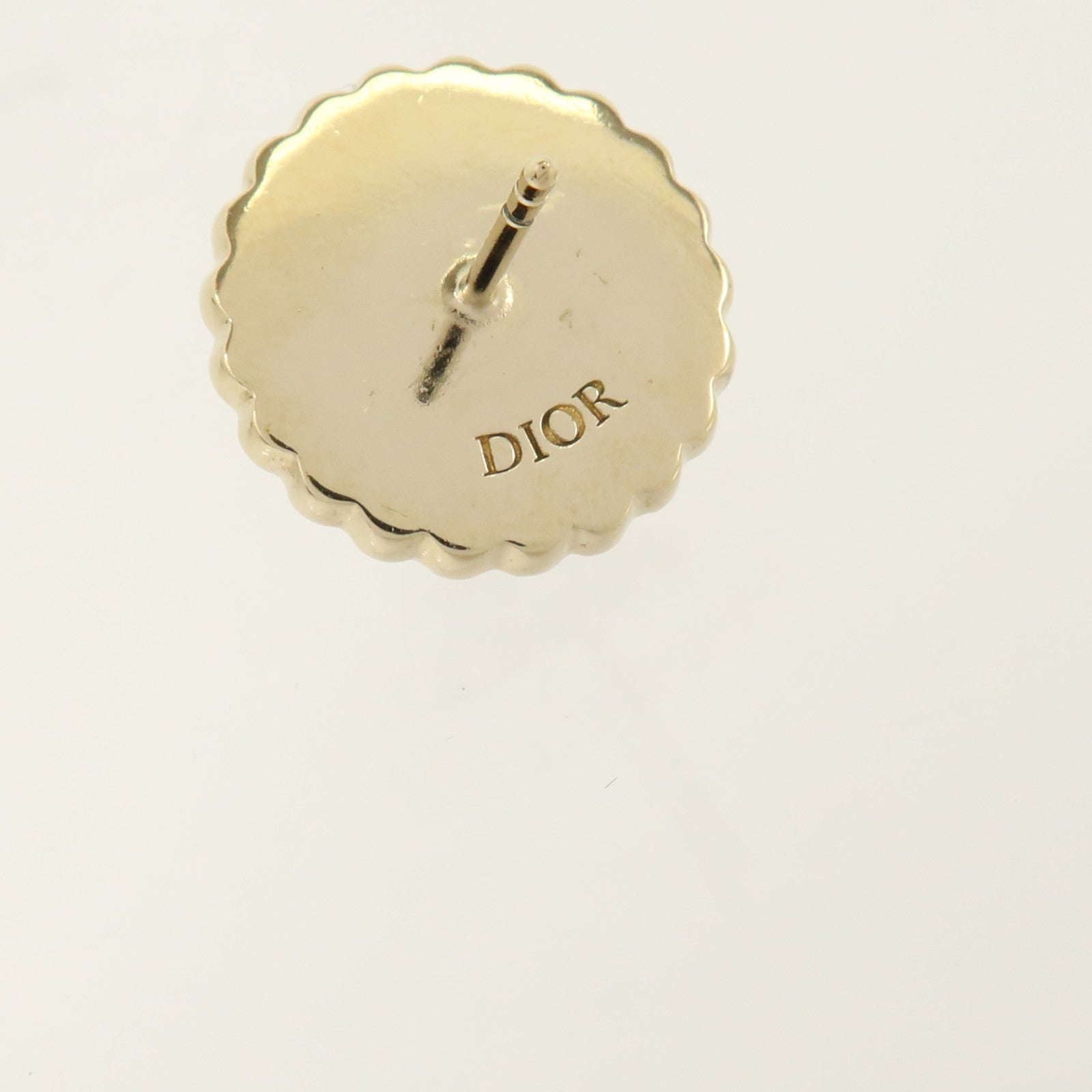 Dior PVC/金屬Petit CD Baroque耳環