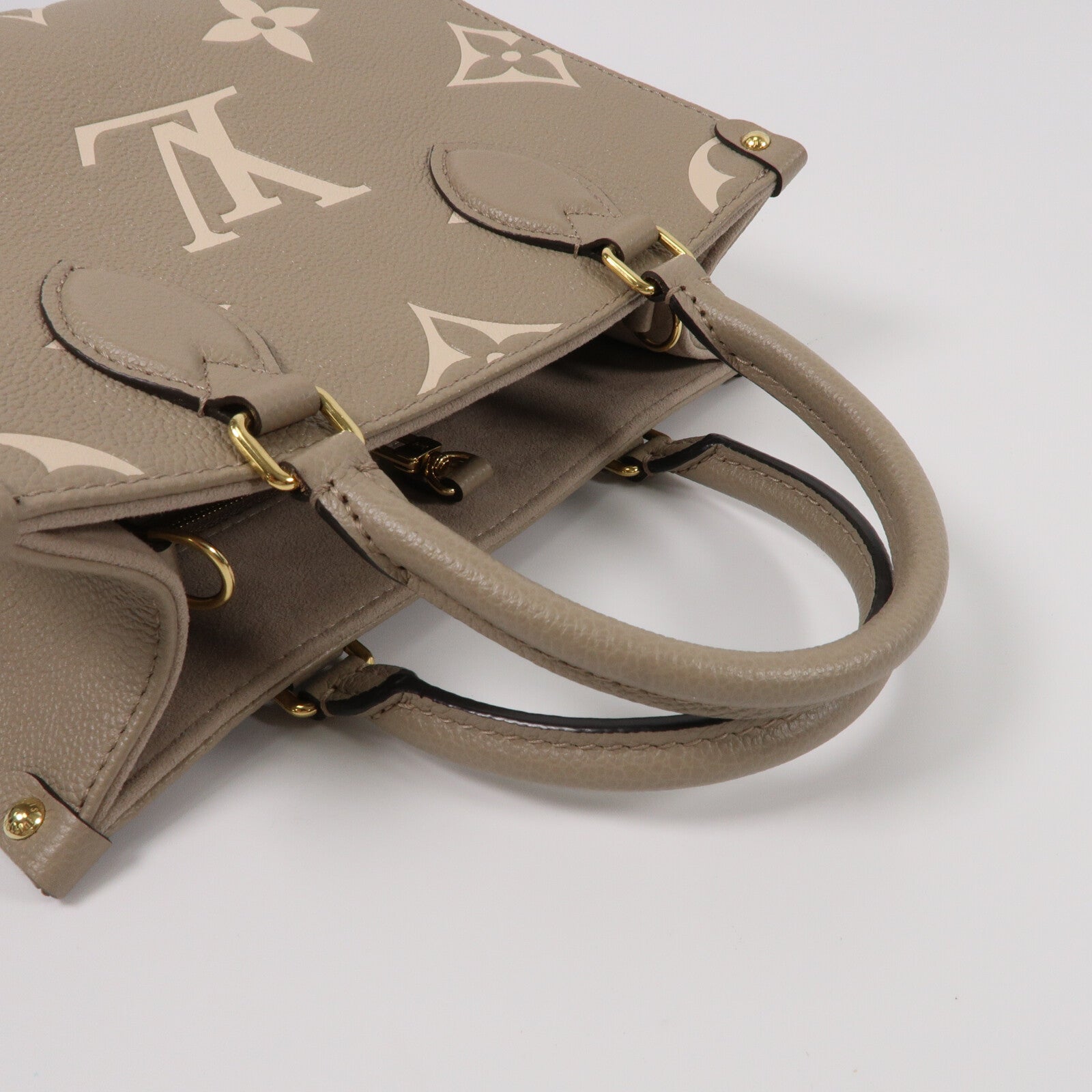LOUIS VUITTON Monogram Empreinte OnTheGo PM手挽肩背兩用袋