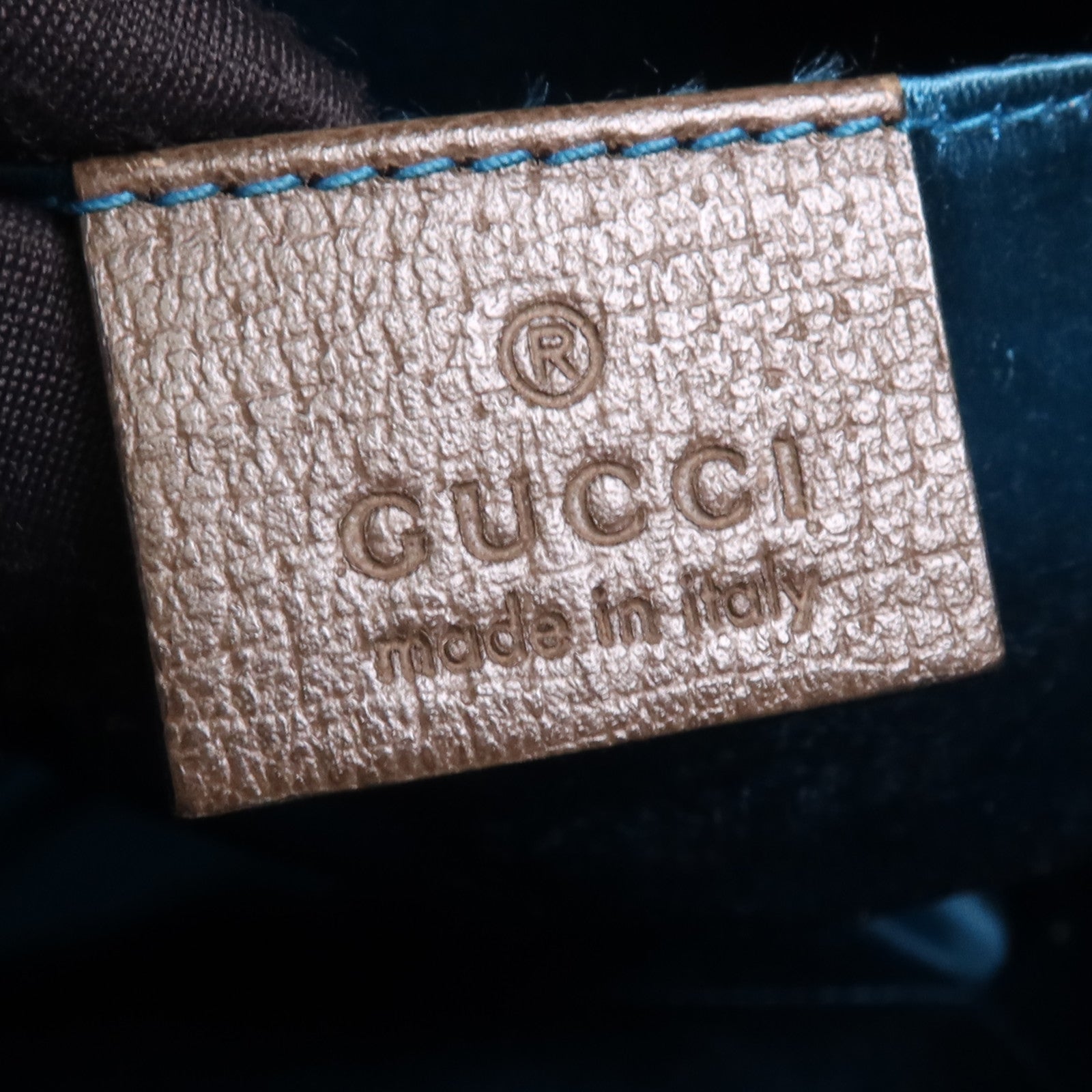 GUCCI 塗層帆布Ophidia GG金扣肩背袋