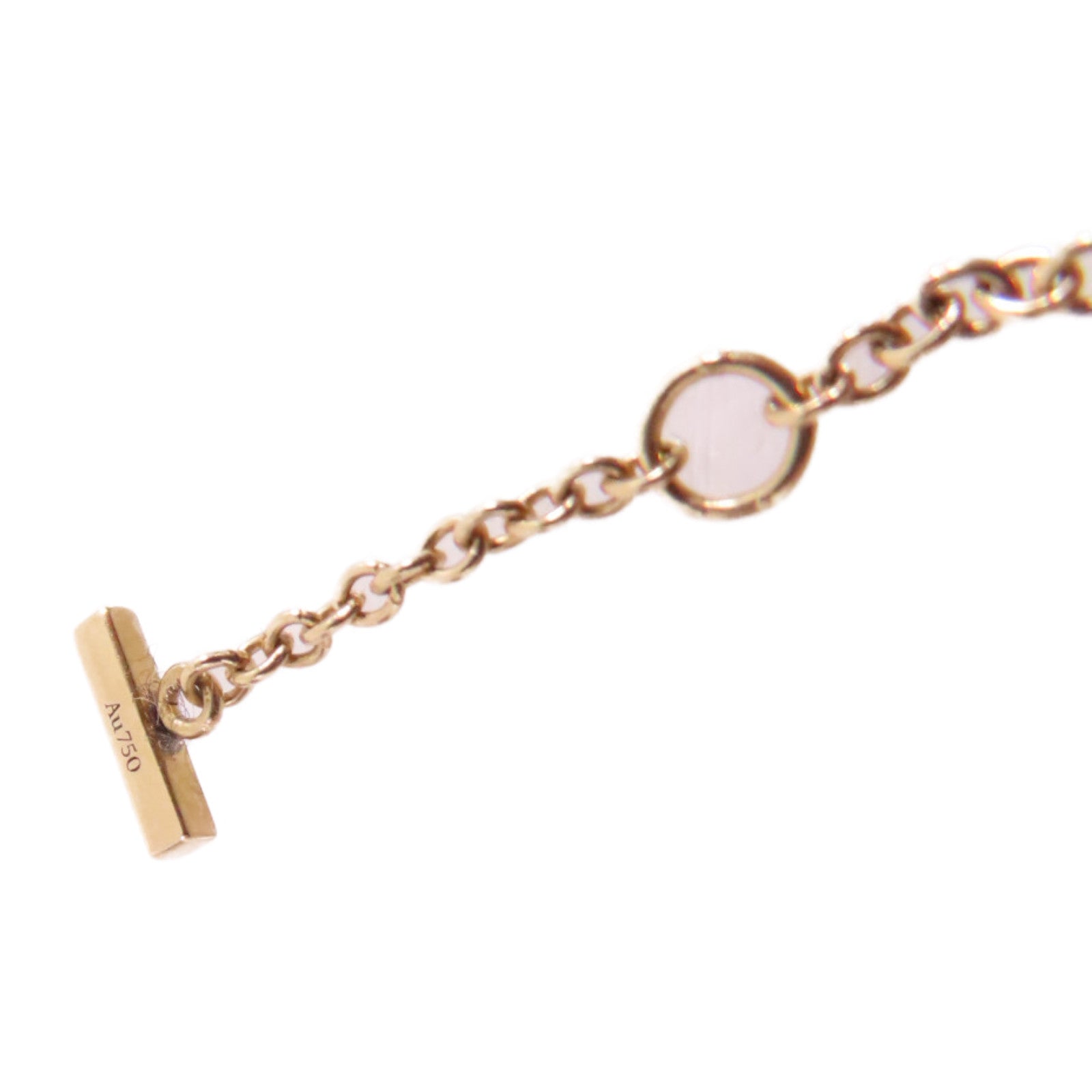 TIFFANY＆CO 18K玫瑰金Diamond T Smile Bracelet 0.04ct鑽石手鏈