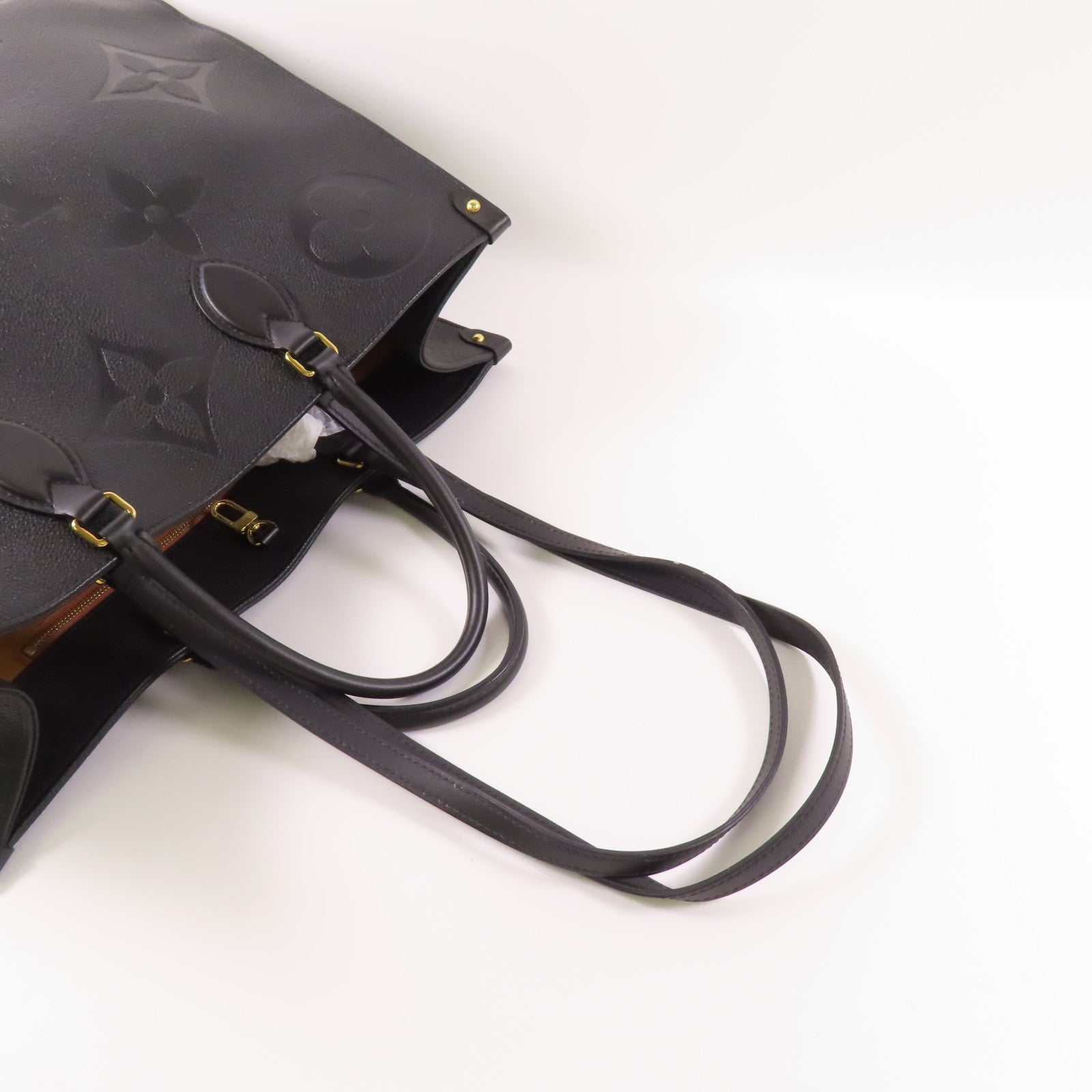 LOUIS VUITTON 【激減優惠】Monogram Empreinte On The Go GM金扣手挽肩背兩用袋