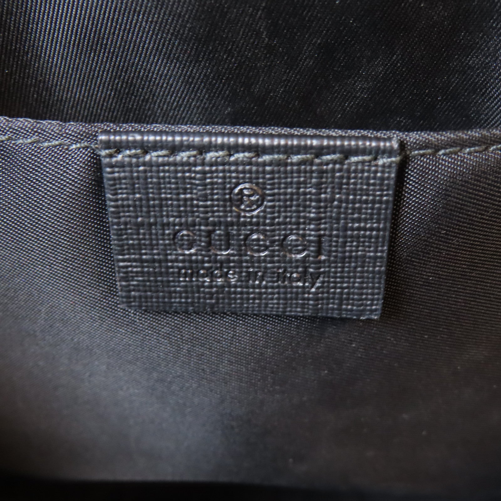 GUCCI 塗層帆布Hand Bag銀扣手挽袋啡色