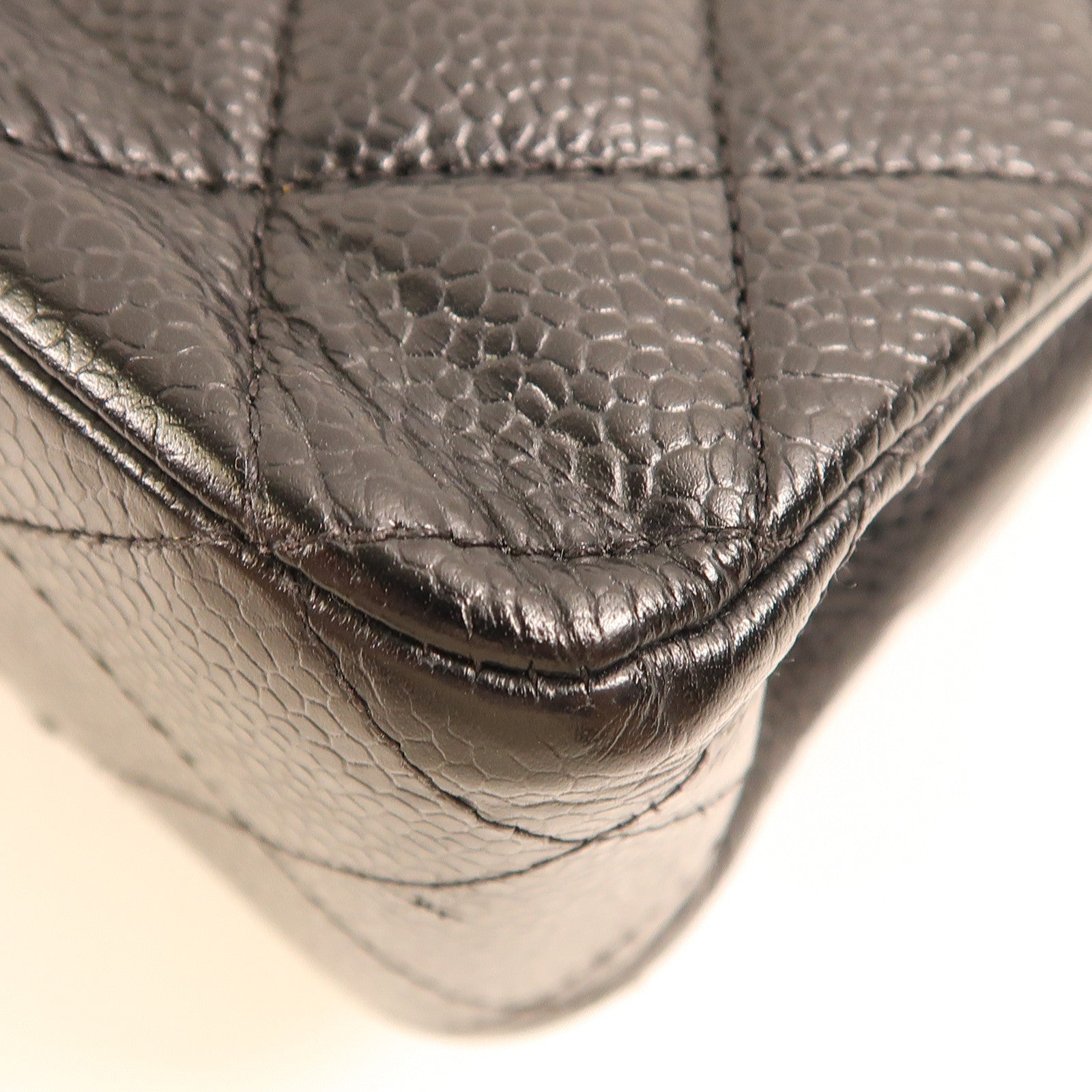 CHANEL 牛皮皮革Classic 25銀扣鏈帶肩背袋