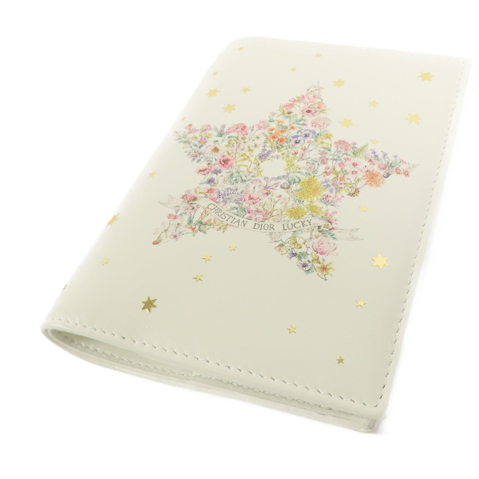 Dior 牛皮皮革Lucky Dahlia Passport Case護照套