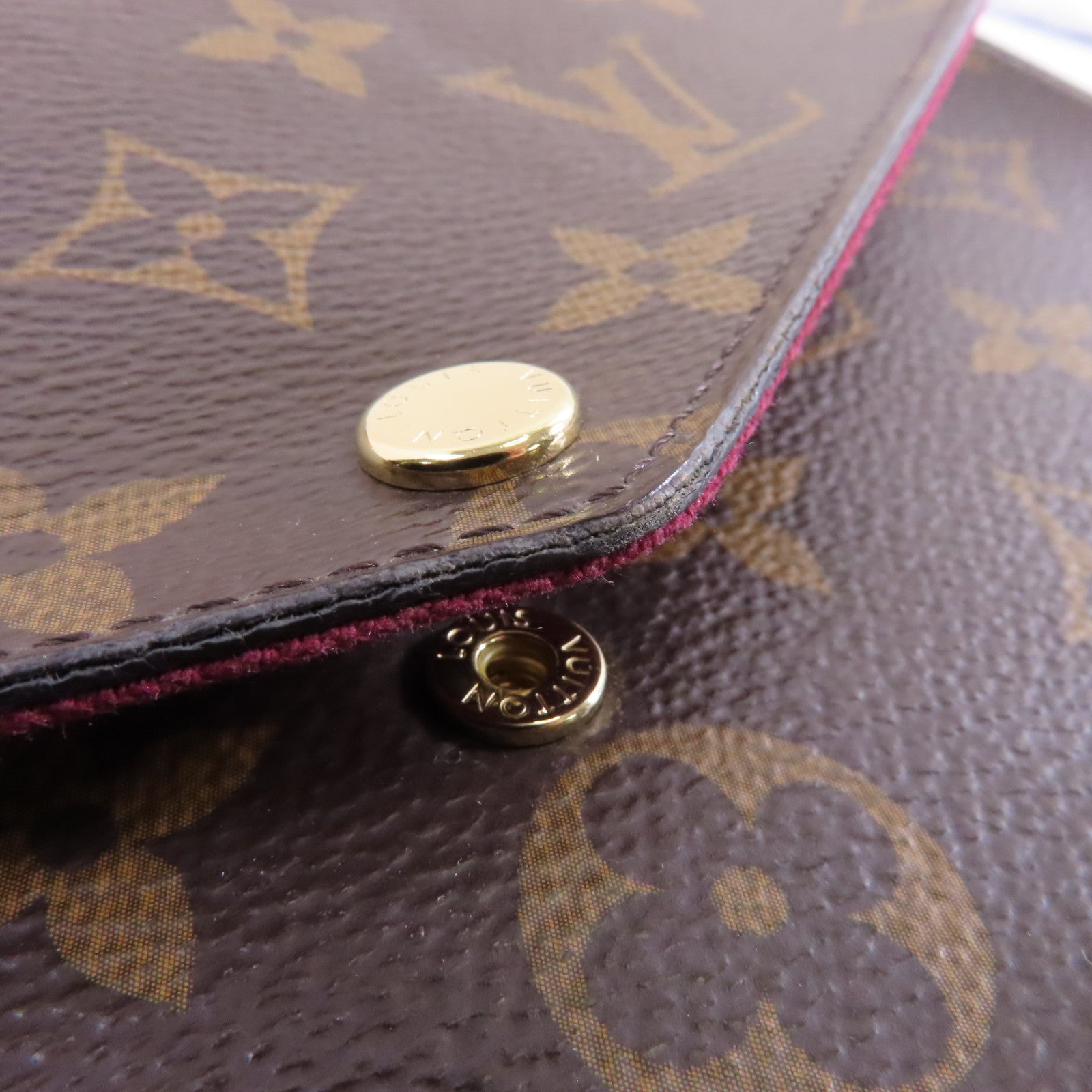 LOUIS VUITTON Monogram Felicie Pochette金扣鏈帶肩背袋啡色