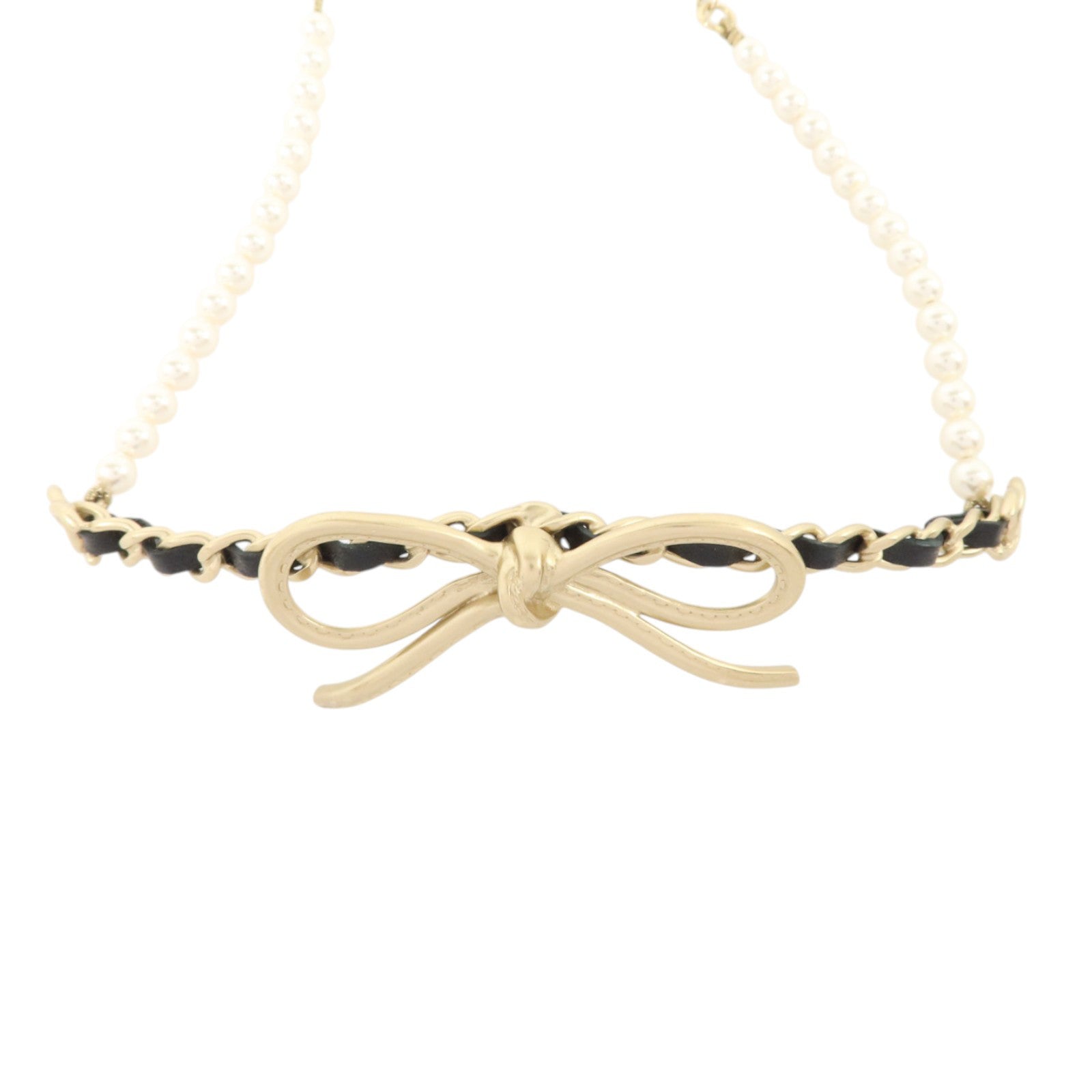 CHANEL PVC/金屬/皮革Choker Necklace項鏈