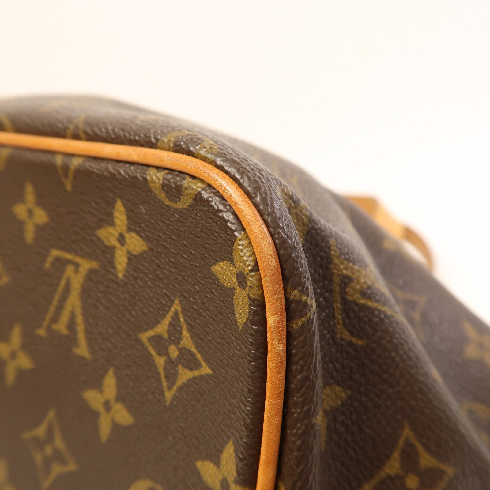LOUIS VUITTON Monogram Palermo PM金扣手挽肩背兩用袋棕色