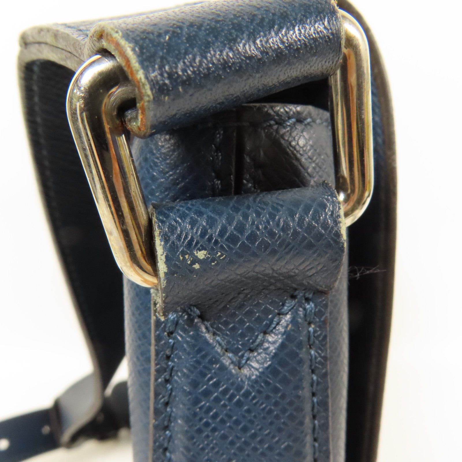 LOUIS VUITTON LV SHW Roman Shoulder Bag M32824 Taiga Blue